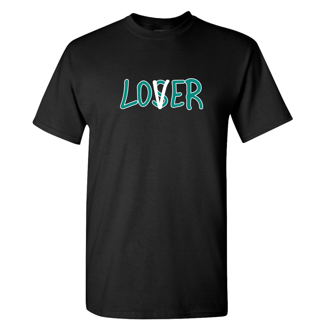 White Black Teal AF1s T Shirt | Lover, Black