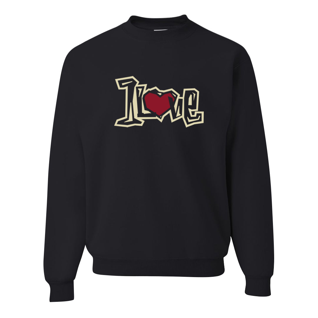 Chicago Low AF 1s Crewneck Sweatshirt | 1 Love, Black