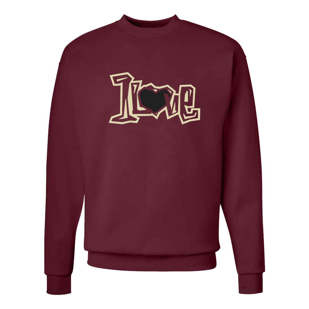 Chicago Low AF 1s Crewneck Sweatshirt | 1 Love, Cardinal
