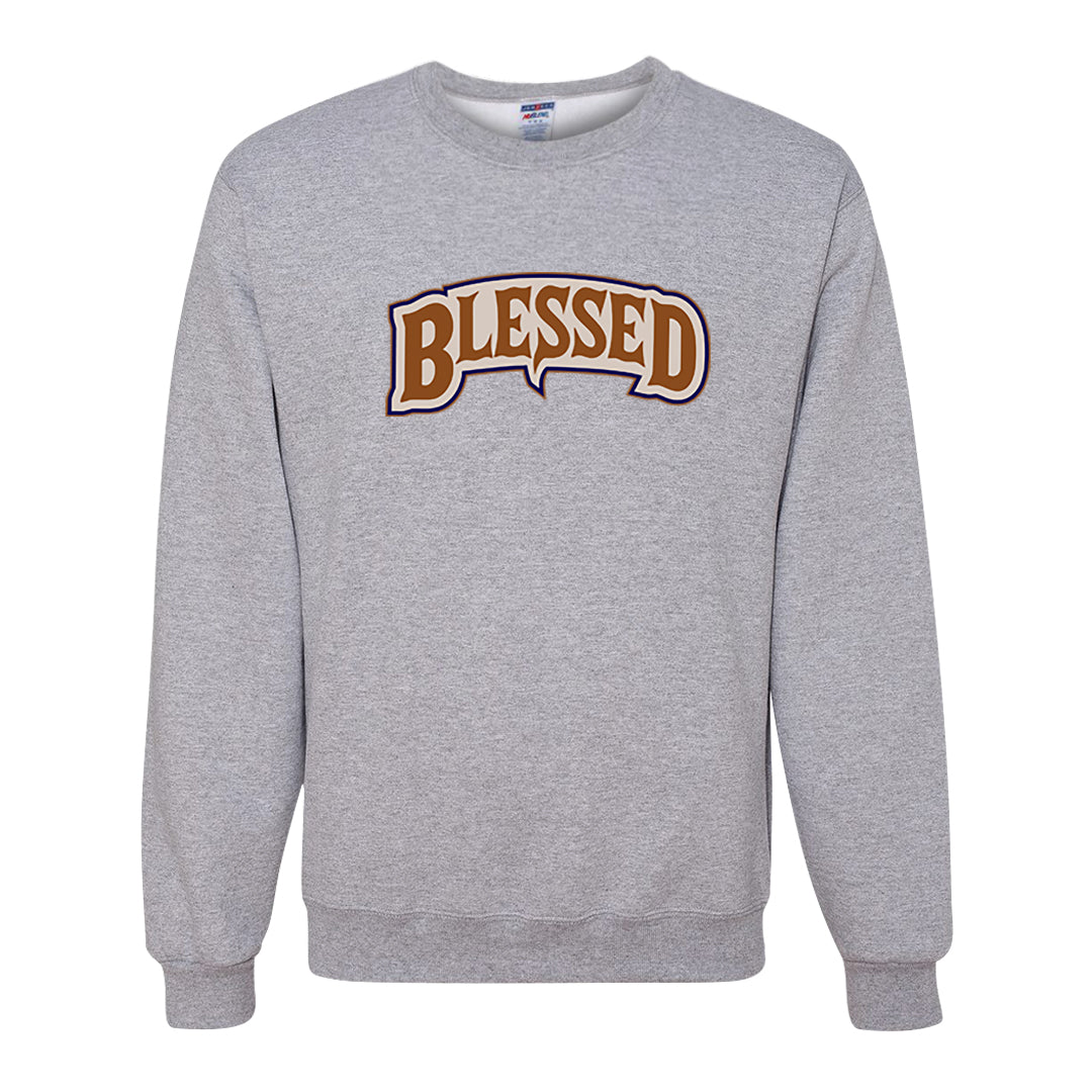 Tweed Low AF 1s Crewneck Sweatshirt | Blessed Arch, Ash