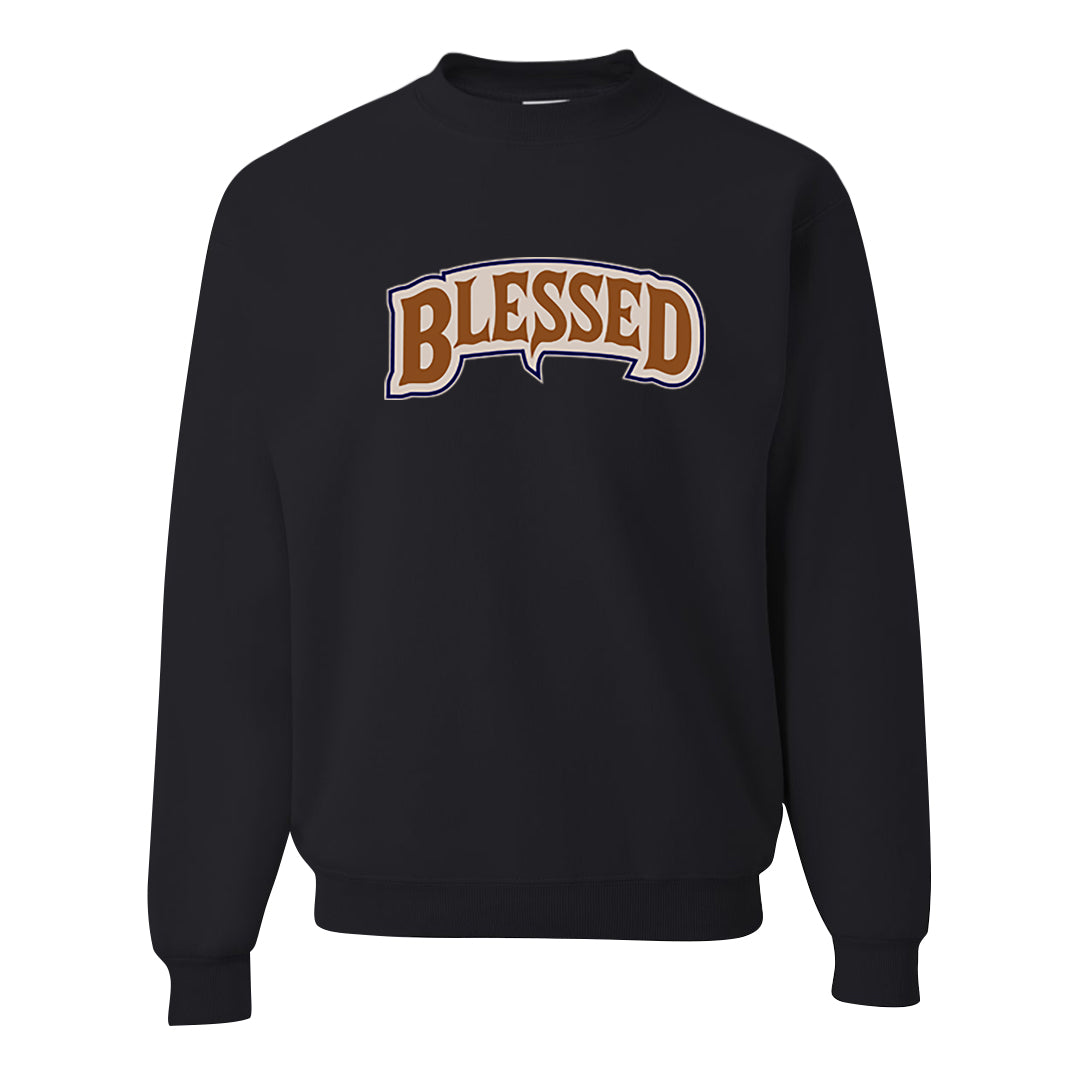 Tweed Low AF 1s Crewneck Sweatshirt | Blessed Arch, Black