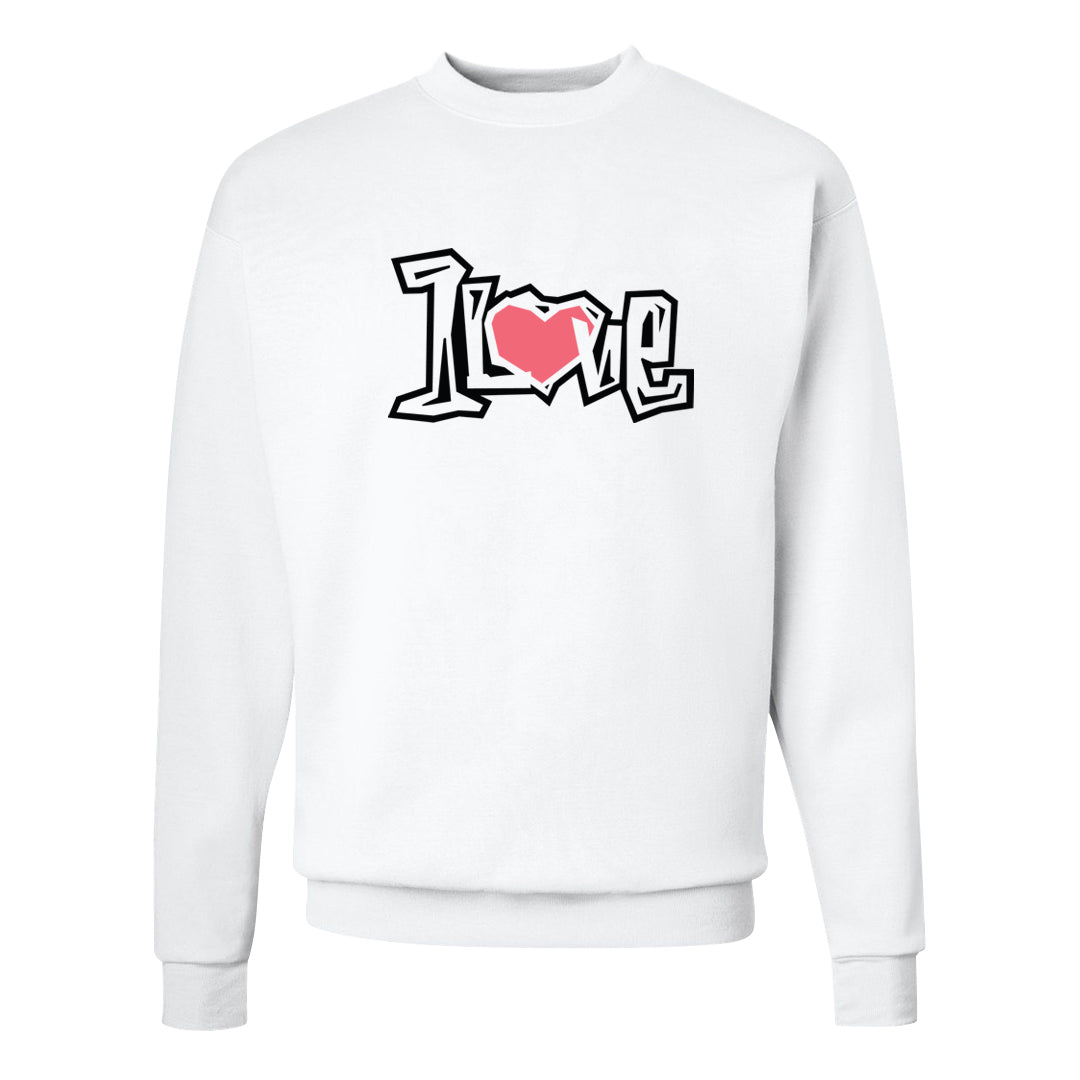 Neapolitan 11s Crewneck Sweatshirt | 1 Love, White