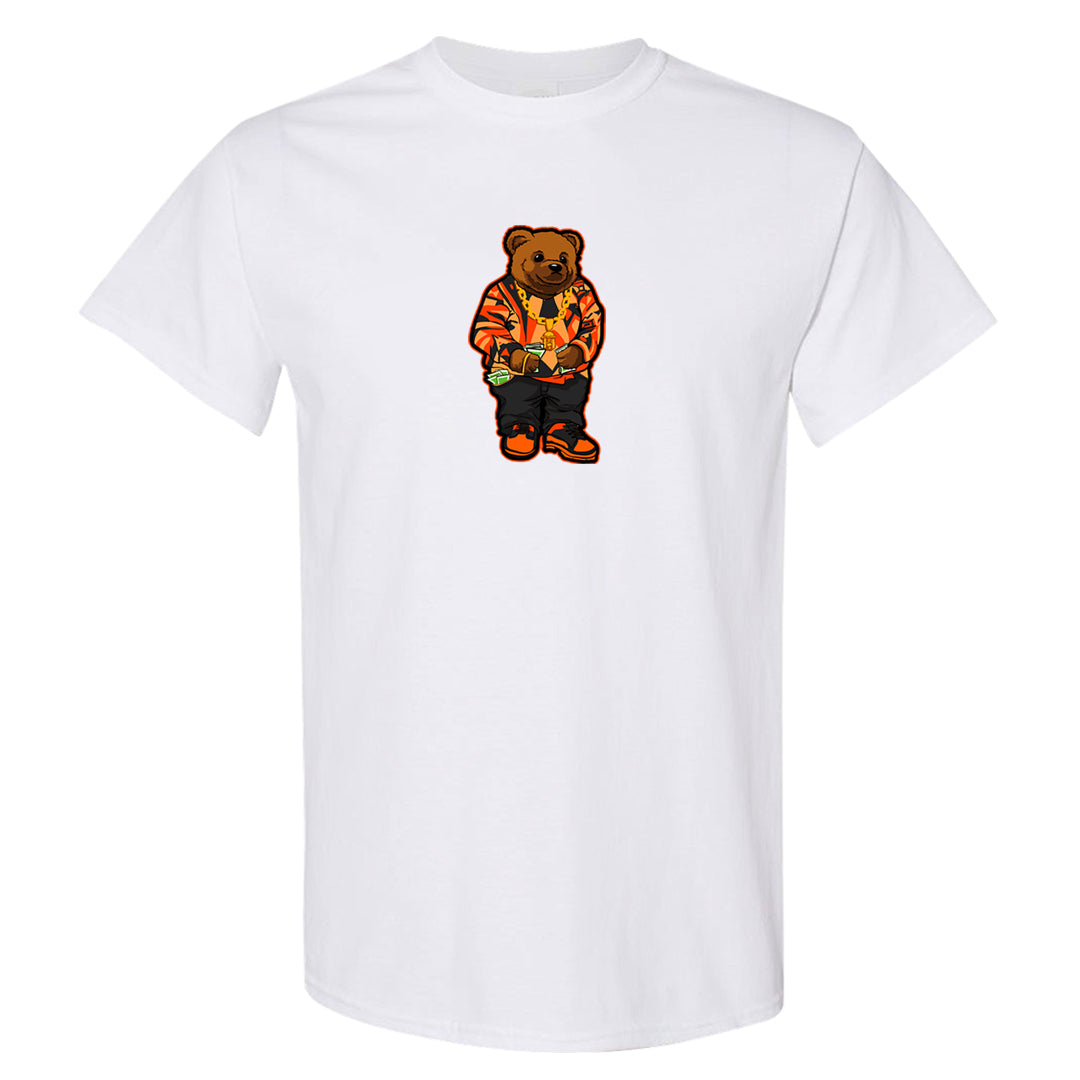 Brilliant Orange 12s T Shirt | Sweater Bear, White