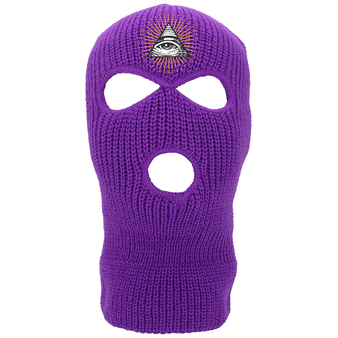 Field Purple 12s Ski Mask | All Seeing Eye, Purple