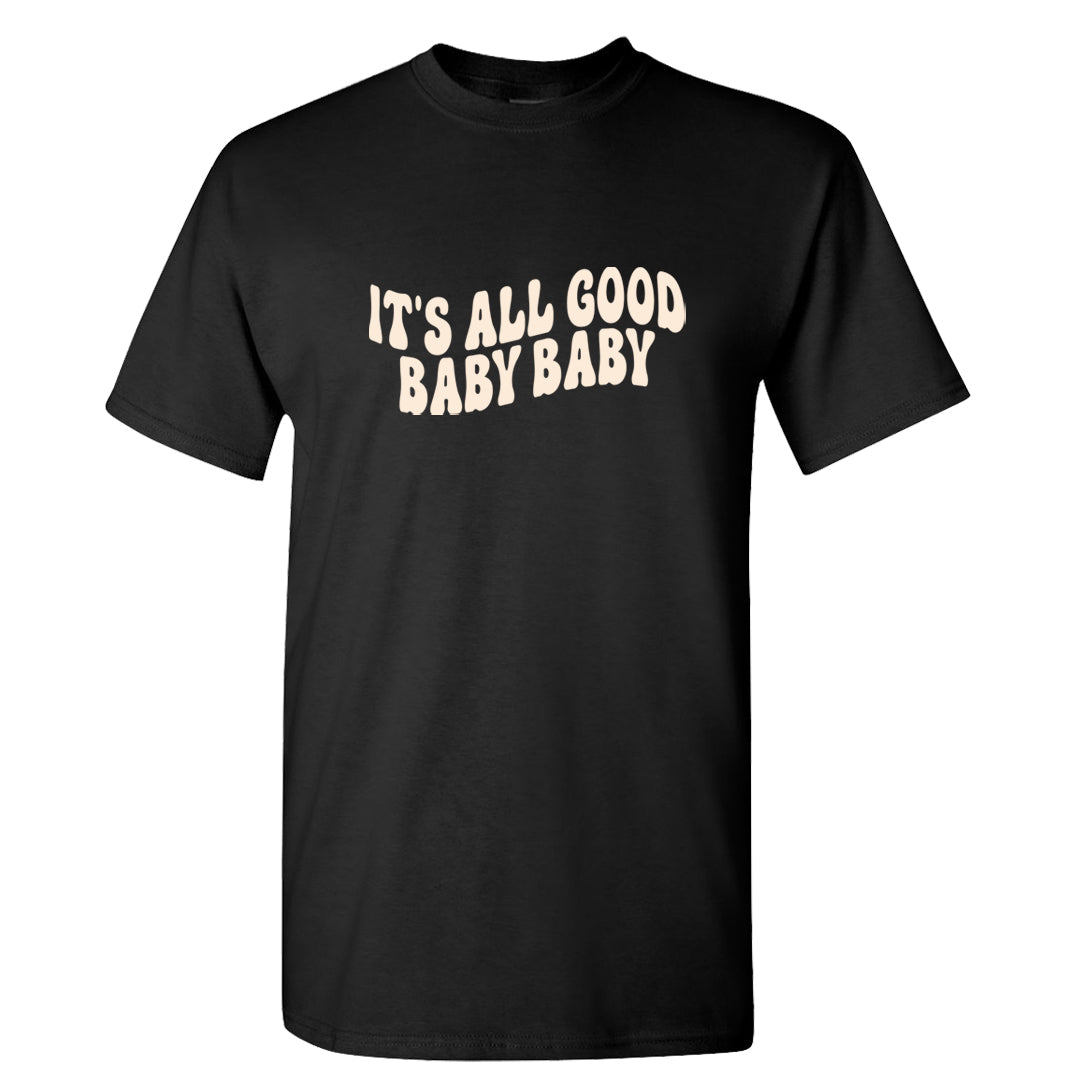 Dark Brown Retro High 1s T Shirt | All Good Baby, Black