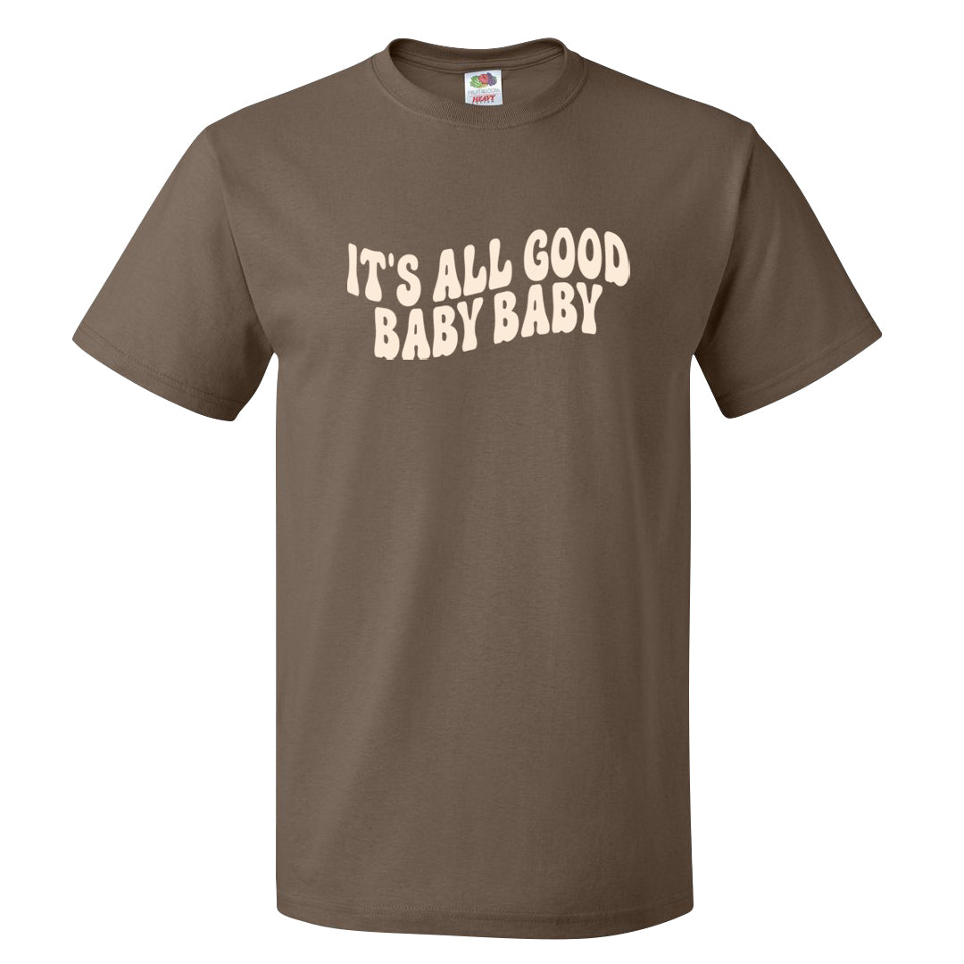 Dark Brown Retro High 1s T Shirt | All Good Baby, Chocolate