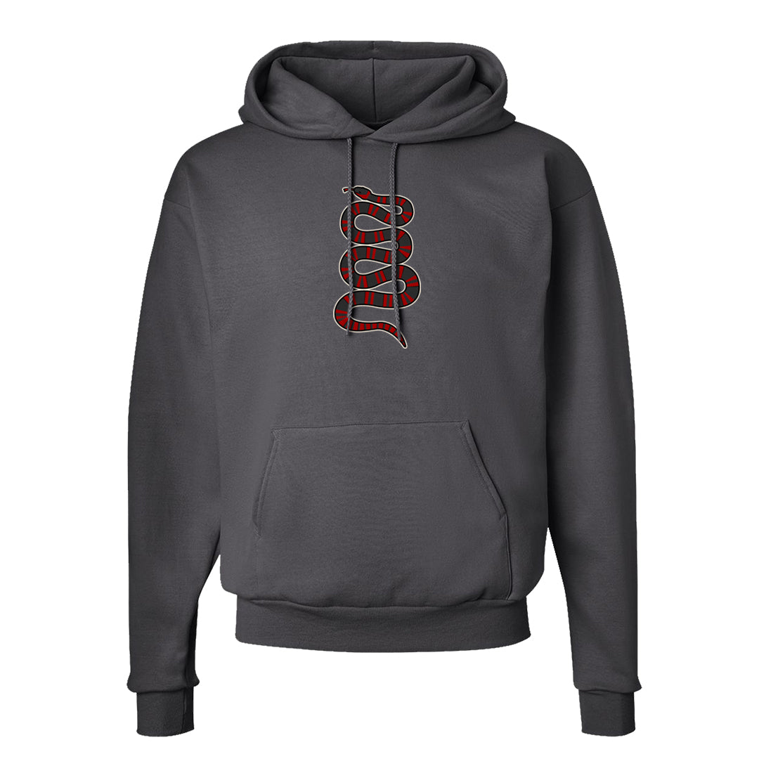 Black Cement 2s Hoodie | Coiled Snake, Smoke Grey