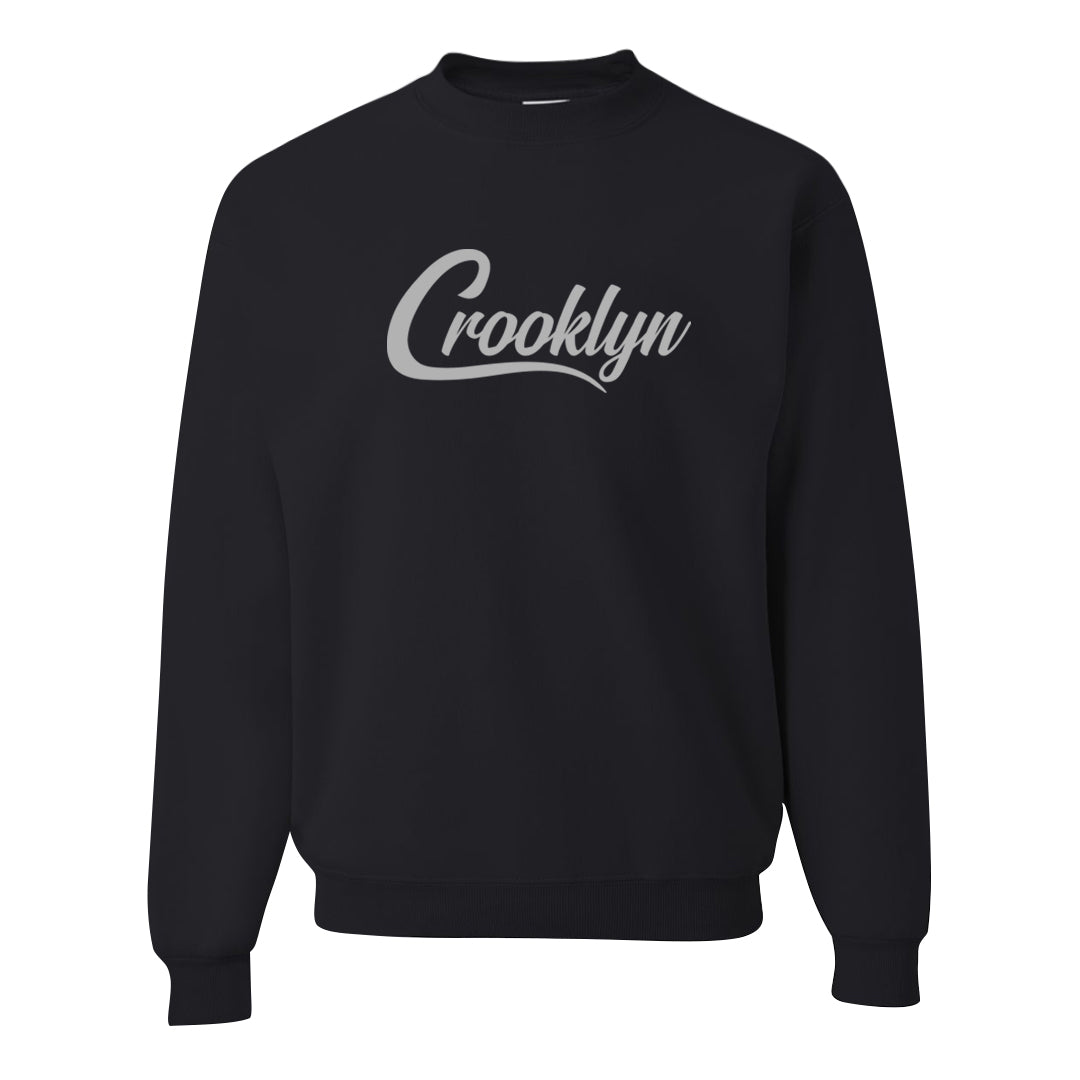 Black Cement 2s Crewneck Sweatshirt | Crooklyn, Black