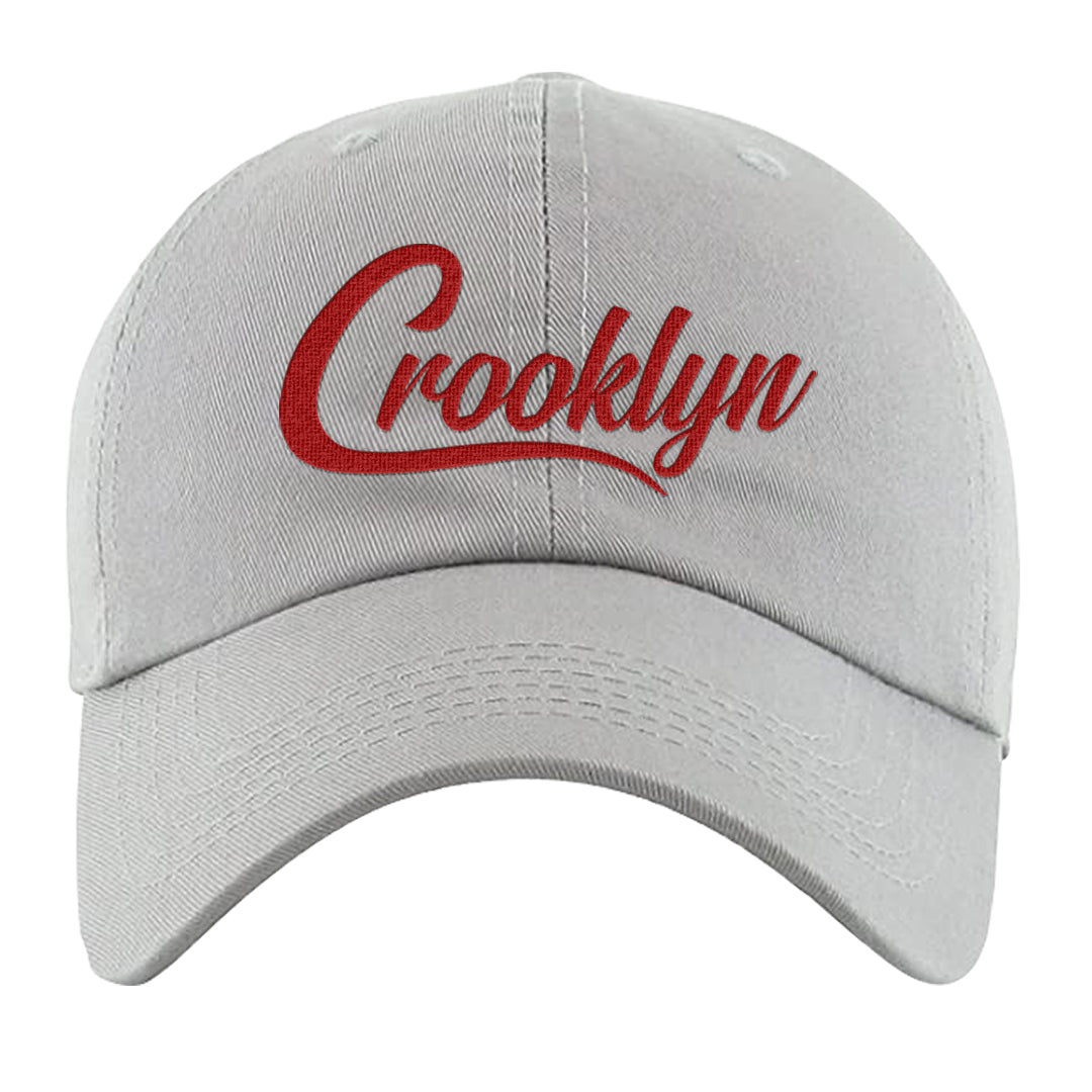 Black Cement 2s Dad Hat | Crooklyn, Light Gray