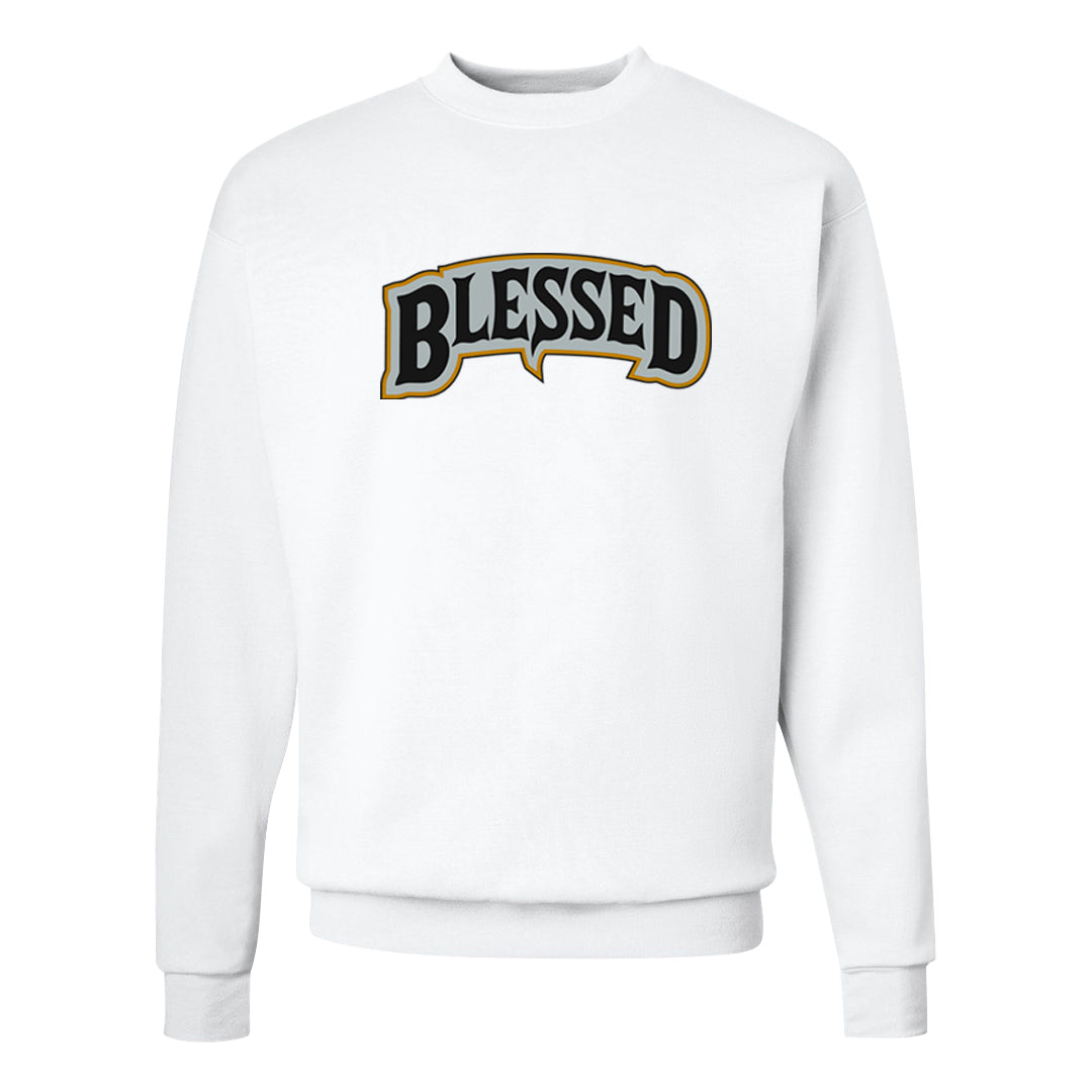 Colorless 38s Crewneck Sweatshirt | Blessed Arch, White