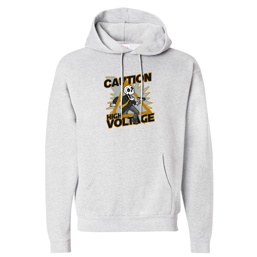 Colorless 38s Hoodie | Caution High Voltage, Ash