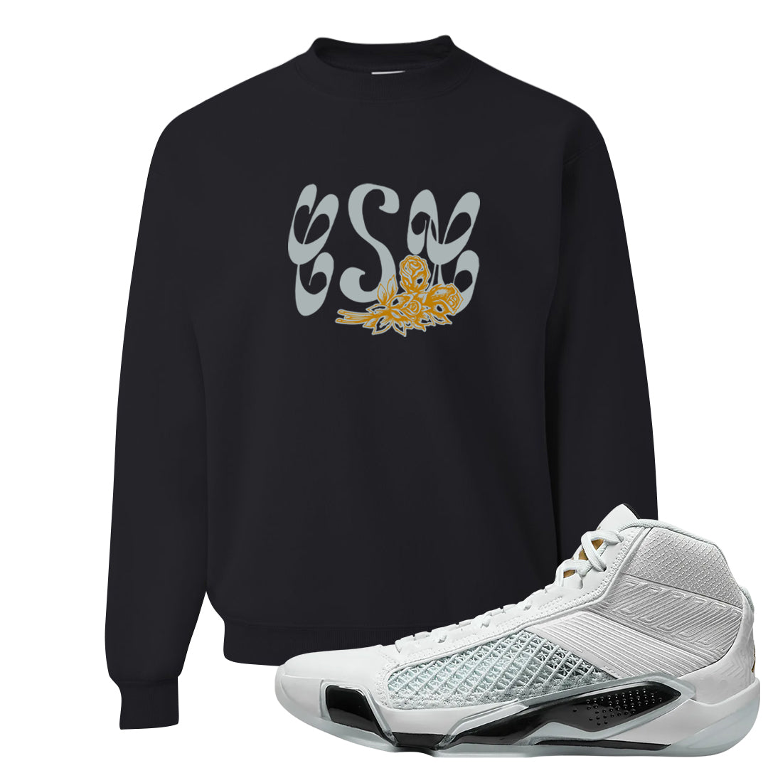 Colorless 38s Crewneck Sweatshirt | Certified Sneakerhead, Black