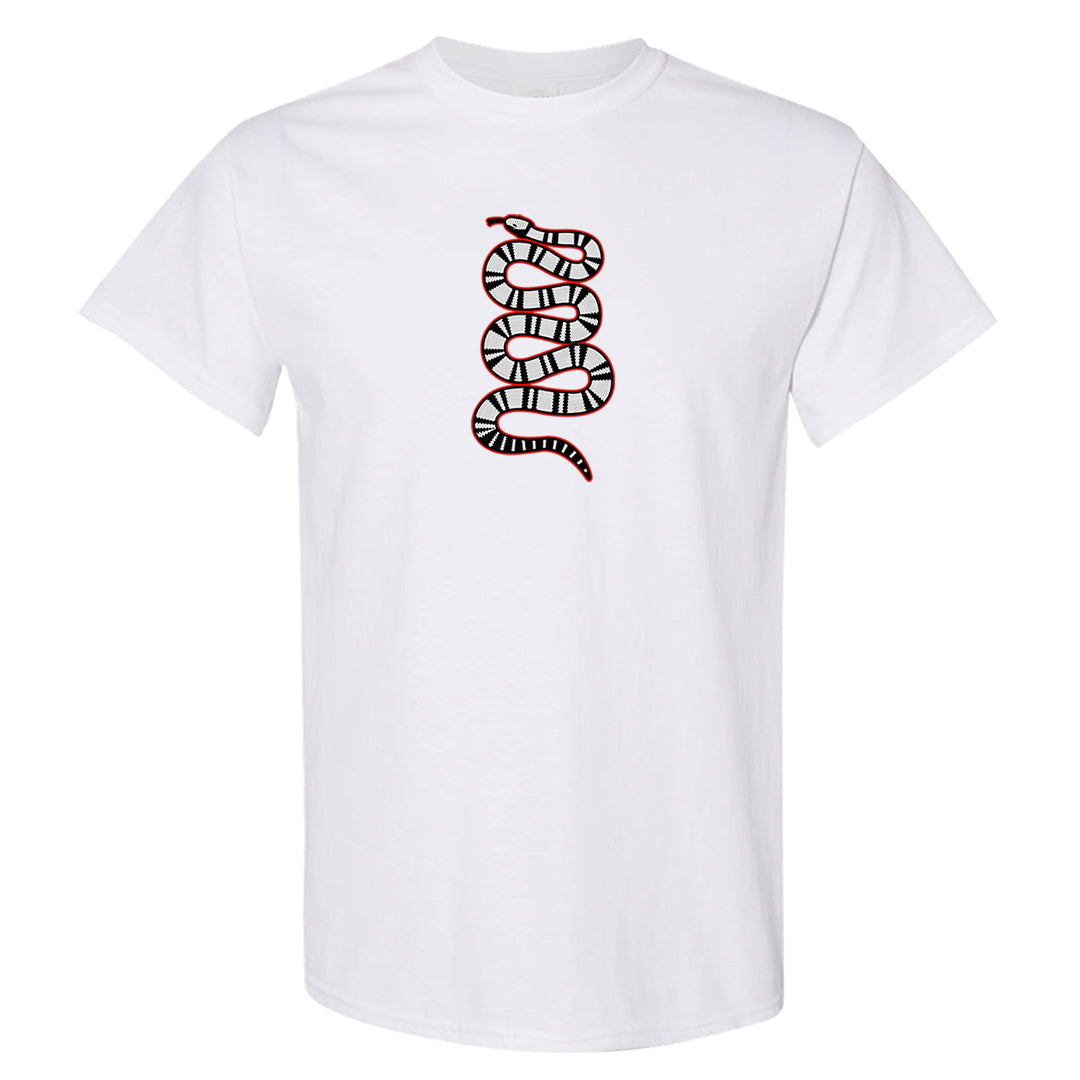 Fundamentals 38s T Shirt | Coiled Snake, White