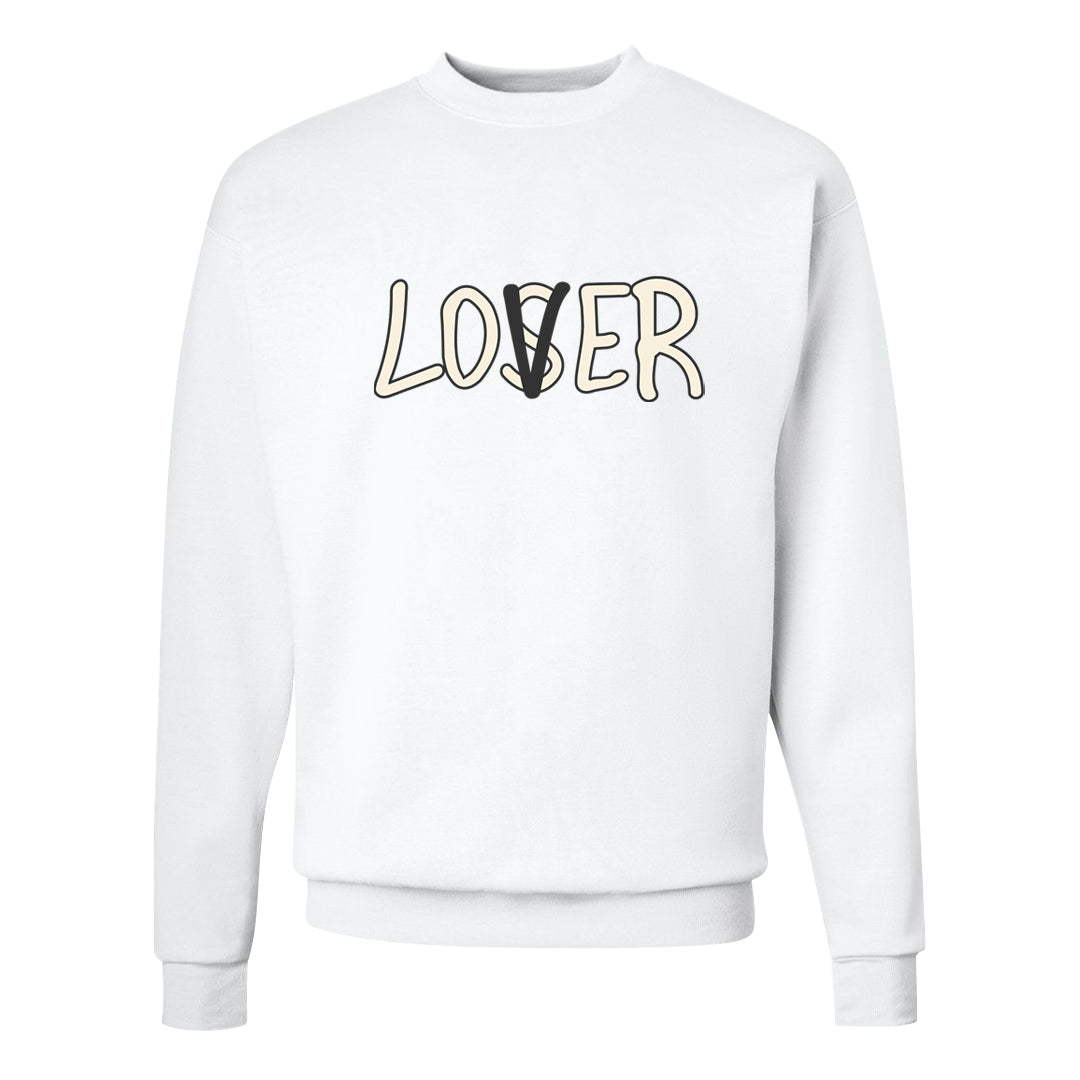Frozen Moments 4s Crewneck Sweatshirt | Lover, White