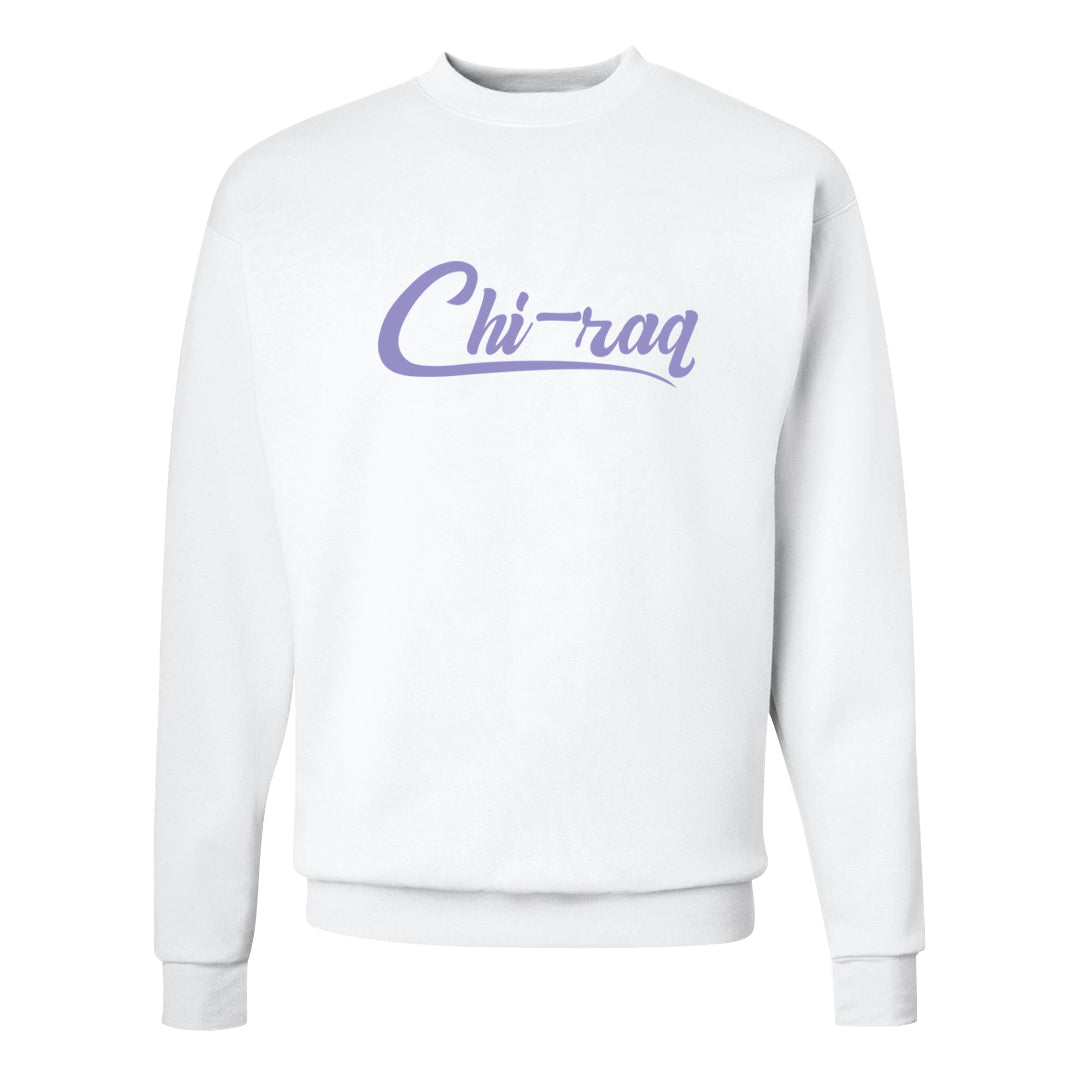 Dongdan Low 5s Crewneck Sweatshirt | Chiraq, White
