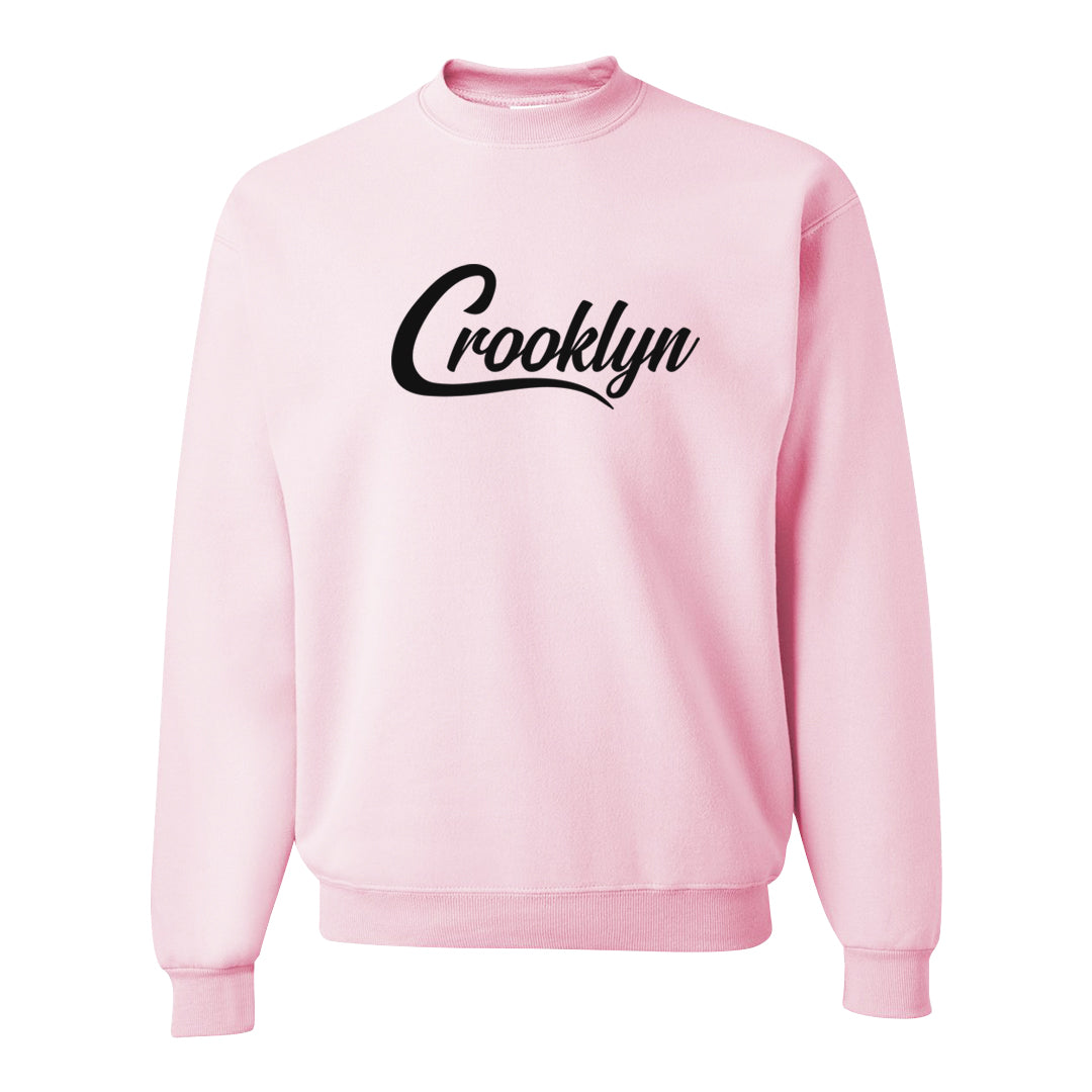 Dongdan Low 5s Crewneck Sweatshirt | Crooklyn, Light Pink