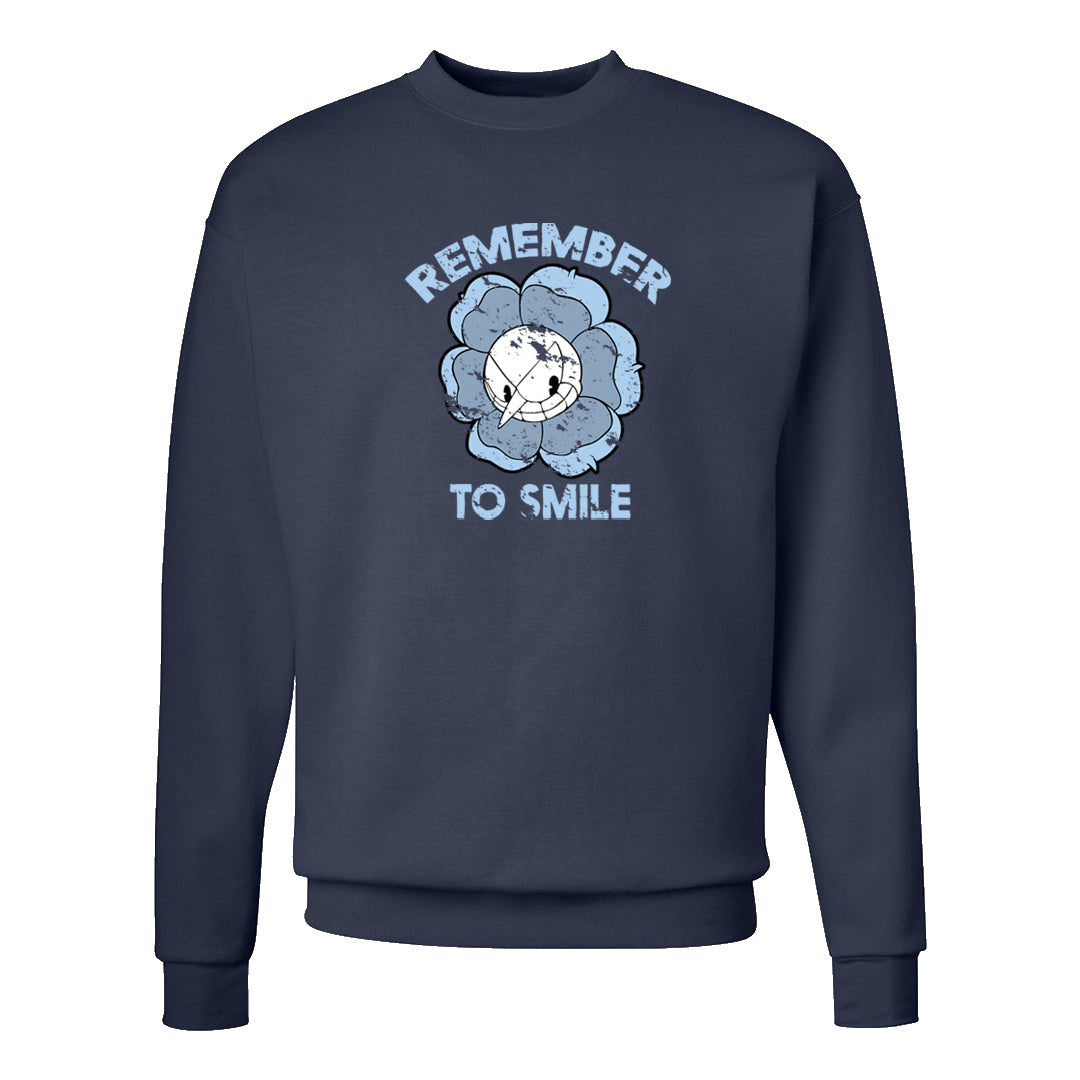 Midnight Navy 5s Crewneck Sweatshirt | Remember To Smile, Navy
