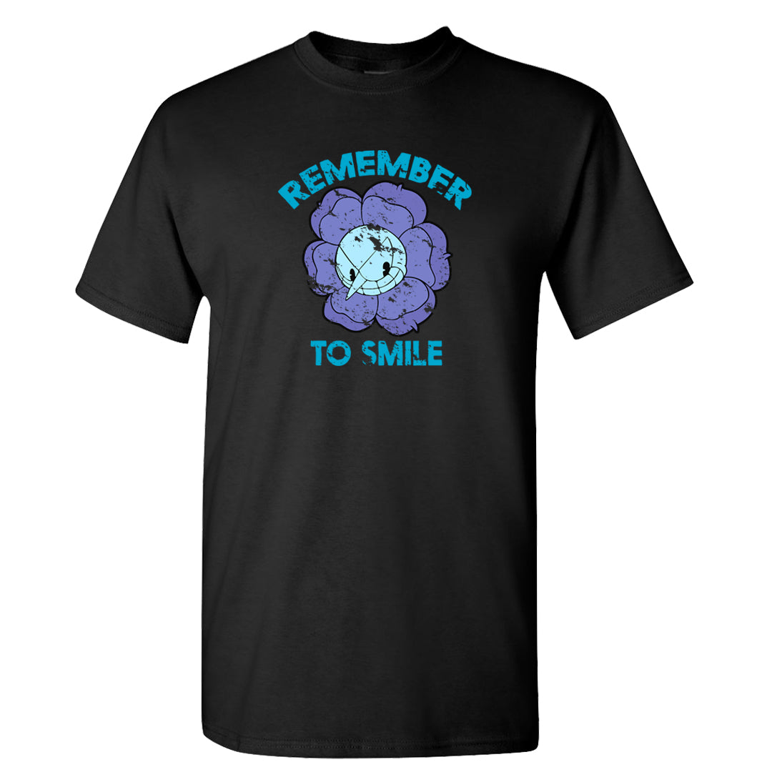 Aqua 6s T Shirt | Remember To Smile, Black