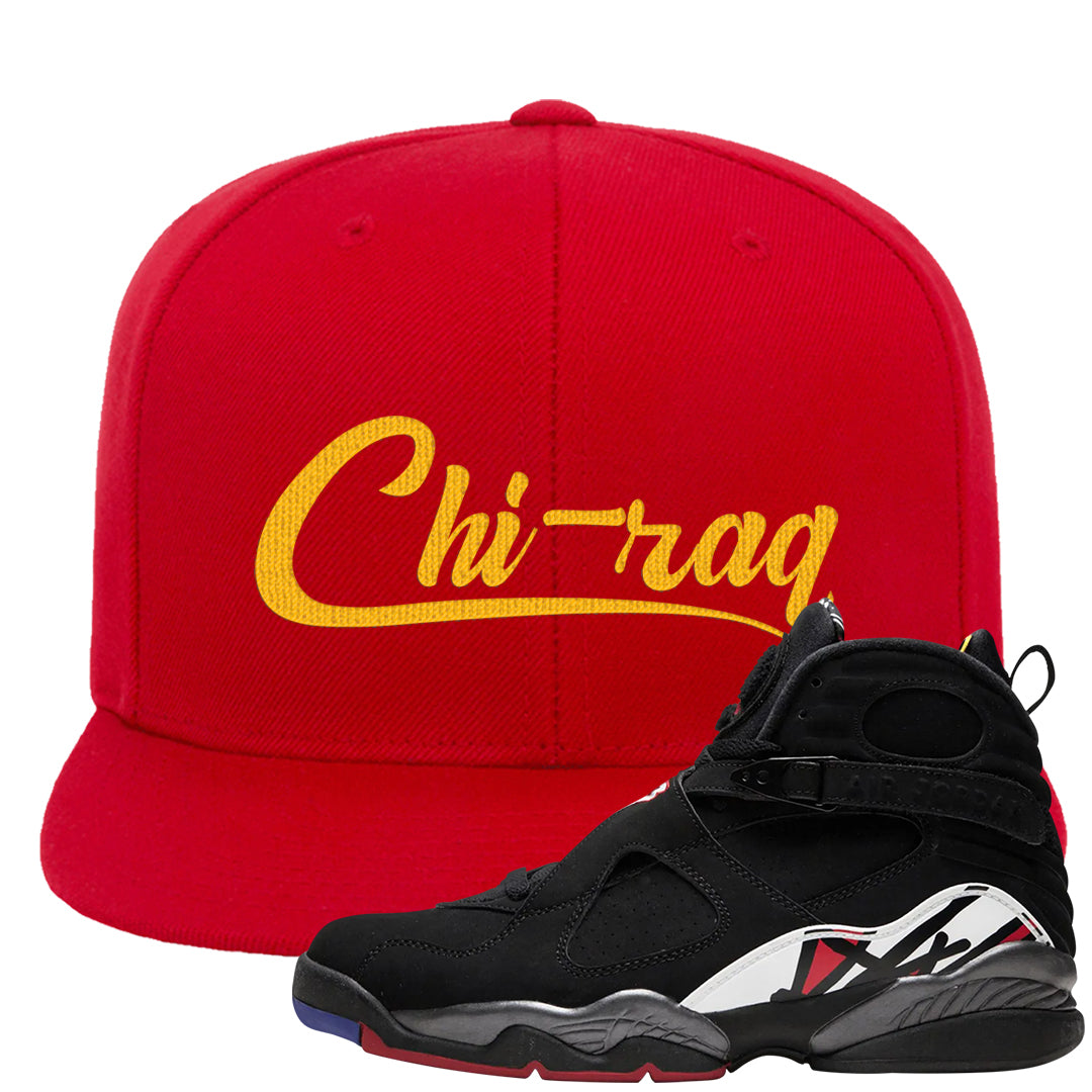 Playoffs 8s Snapback Hat | Chiraq, Red