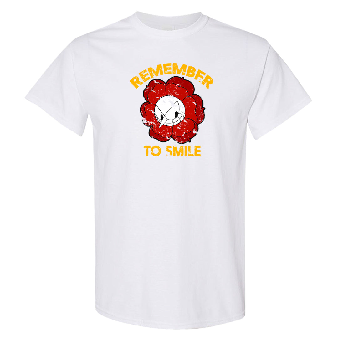 Playoffs 8s T Shirt | Remember To Smile, White