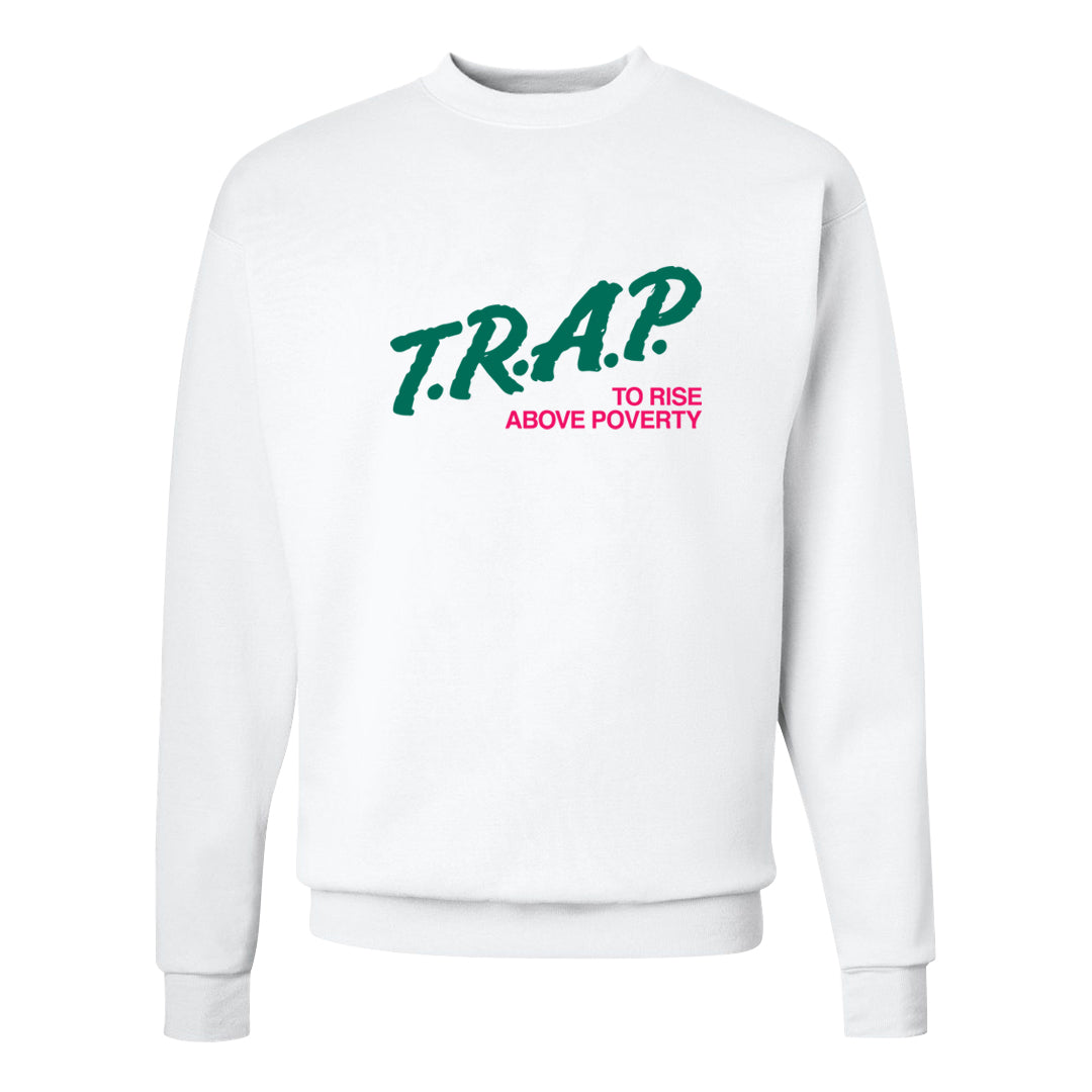 Familia 1s Crewneck Sweatshirt | Trap To Rise Above Poverty, White
