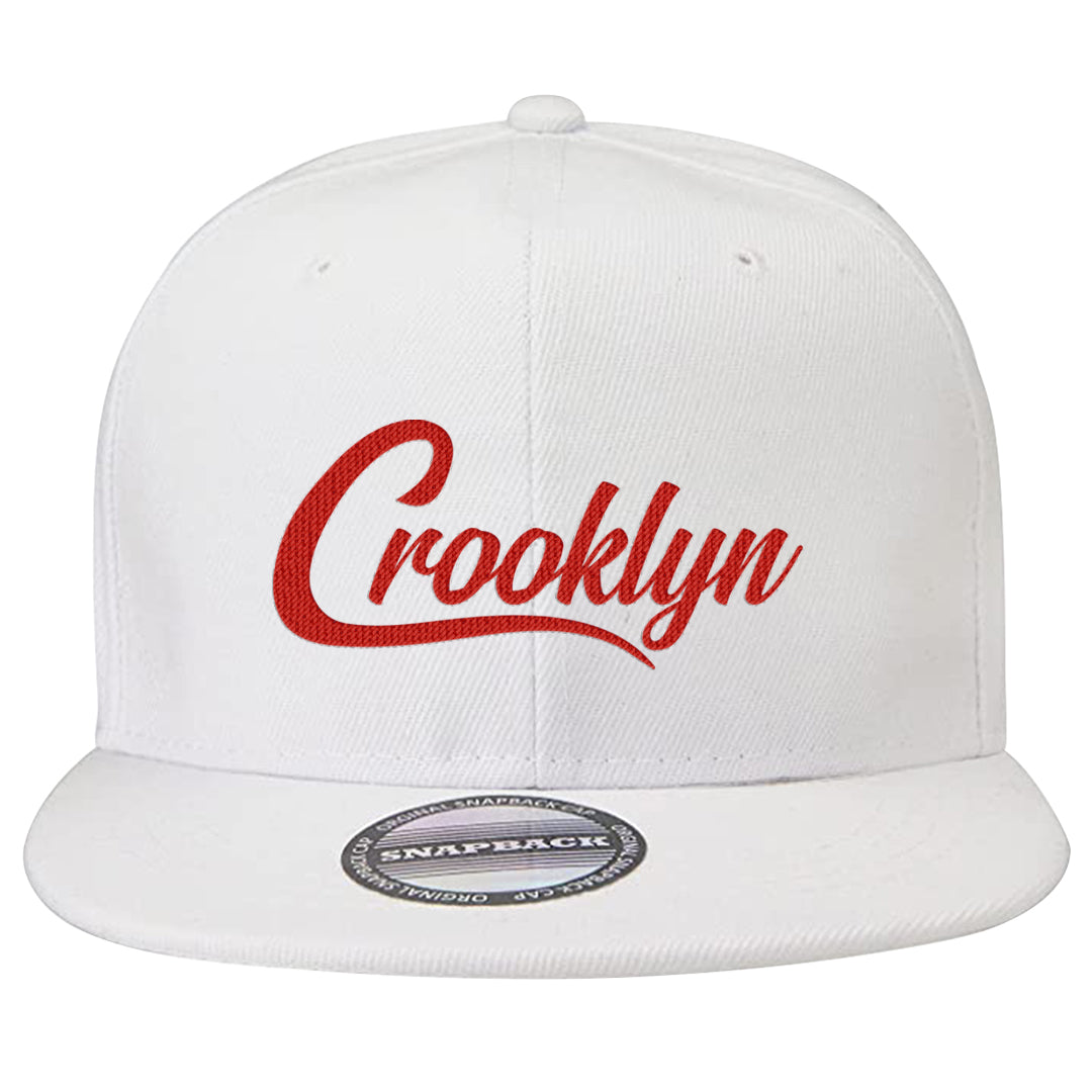 Obsidian 1s Snapback Hat | Crooklyn, White