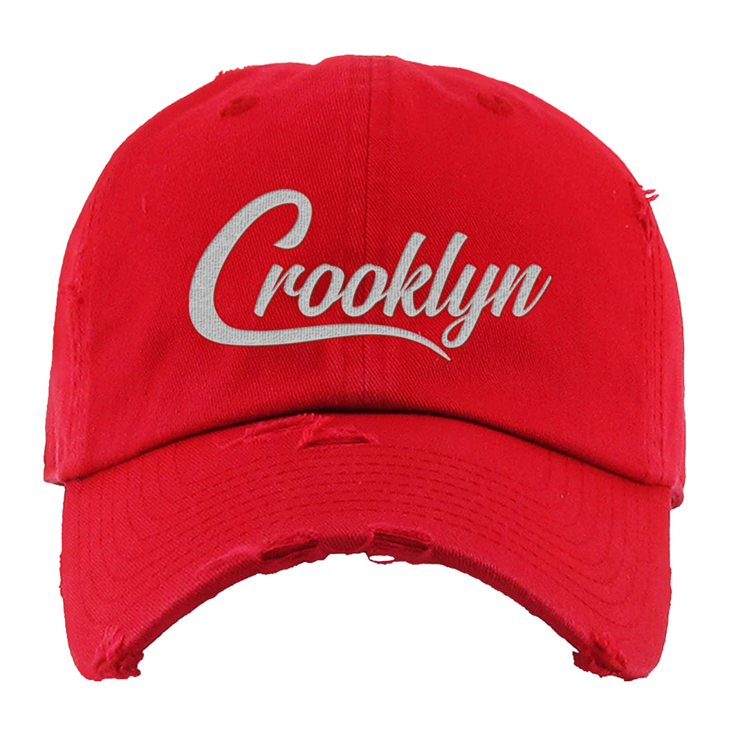 Urawa 1s Distressed Dad Hat | Crooklyn, Red