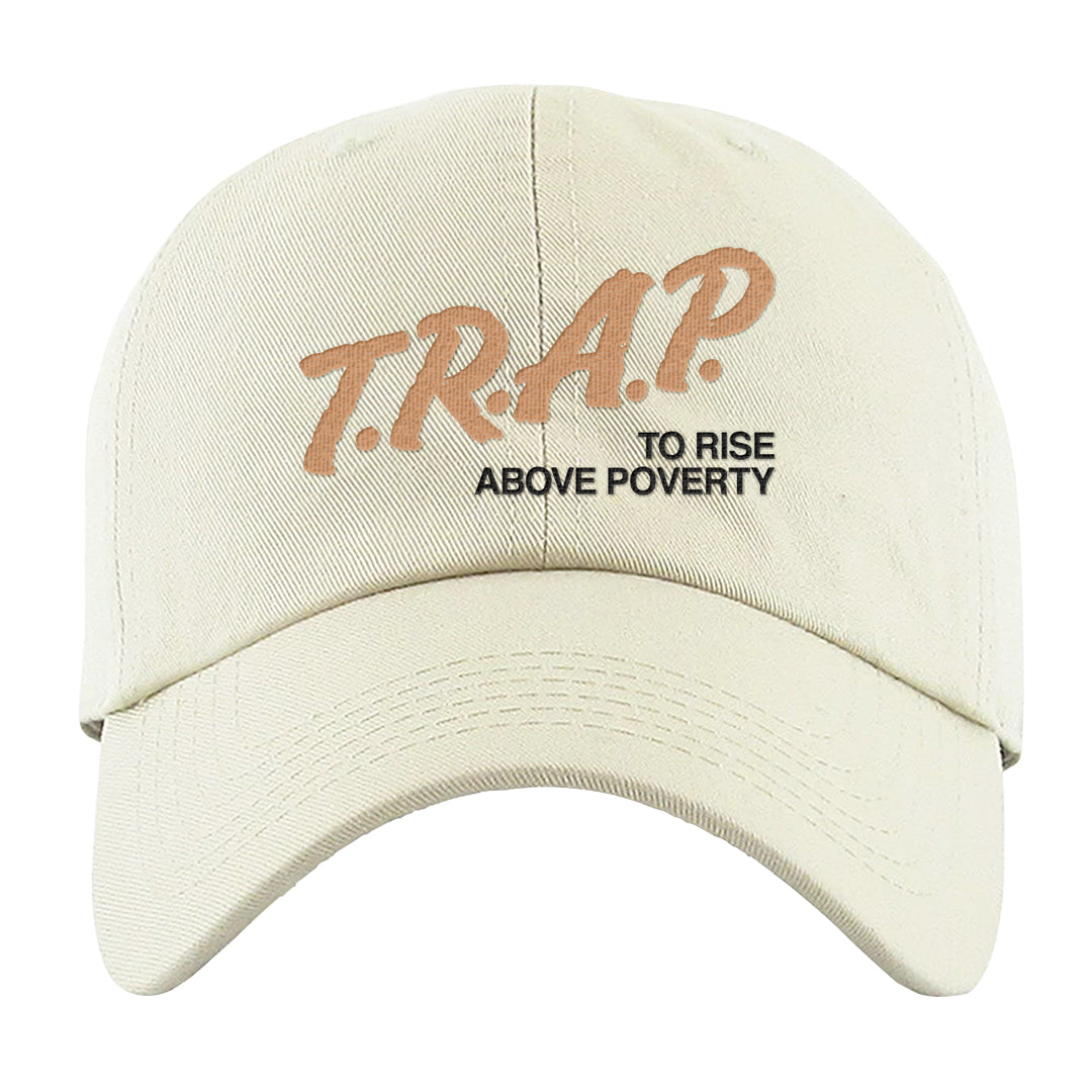 United In Victory 90s Dad Hat | Trap To Rise Above Poverty, White