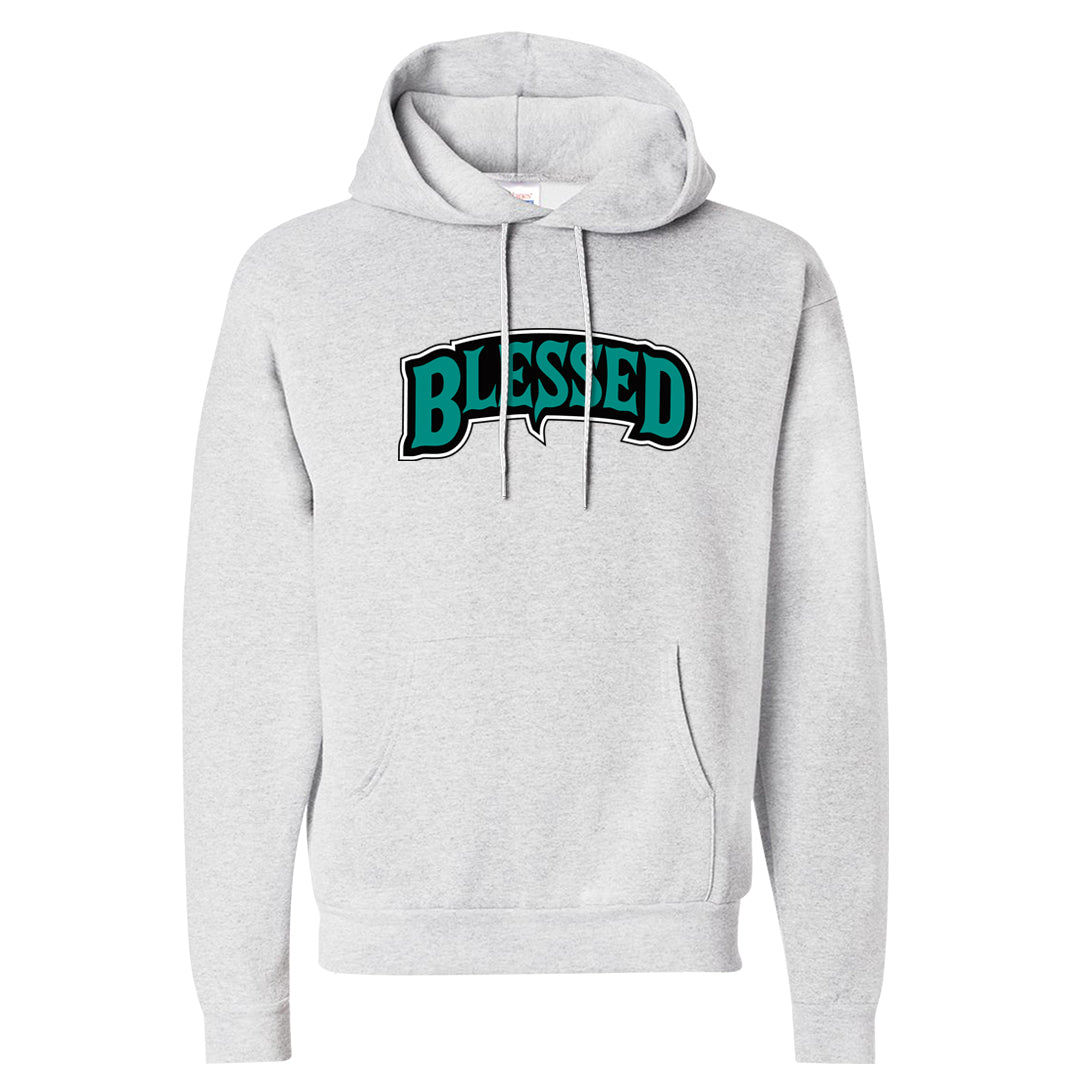 Stadium Green 95s Hoodie | Blessed Arch, Ash