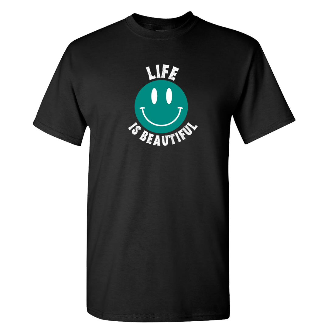 Stadium Green 95s T Shirt | Smile Life Is Beautiful, Black