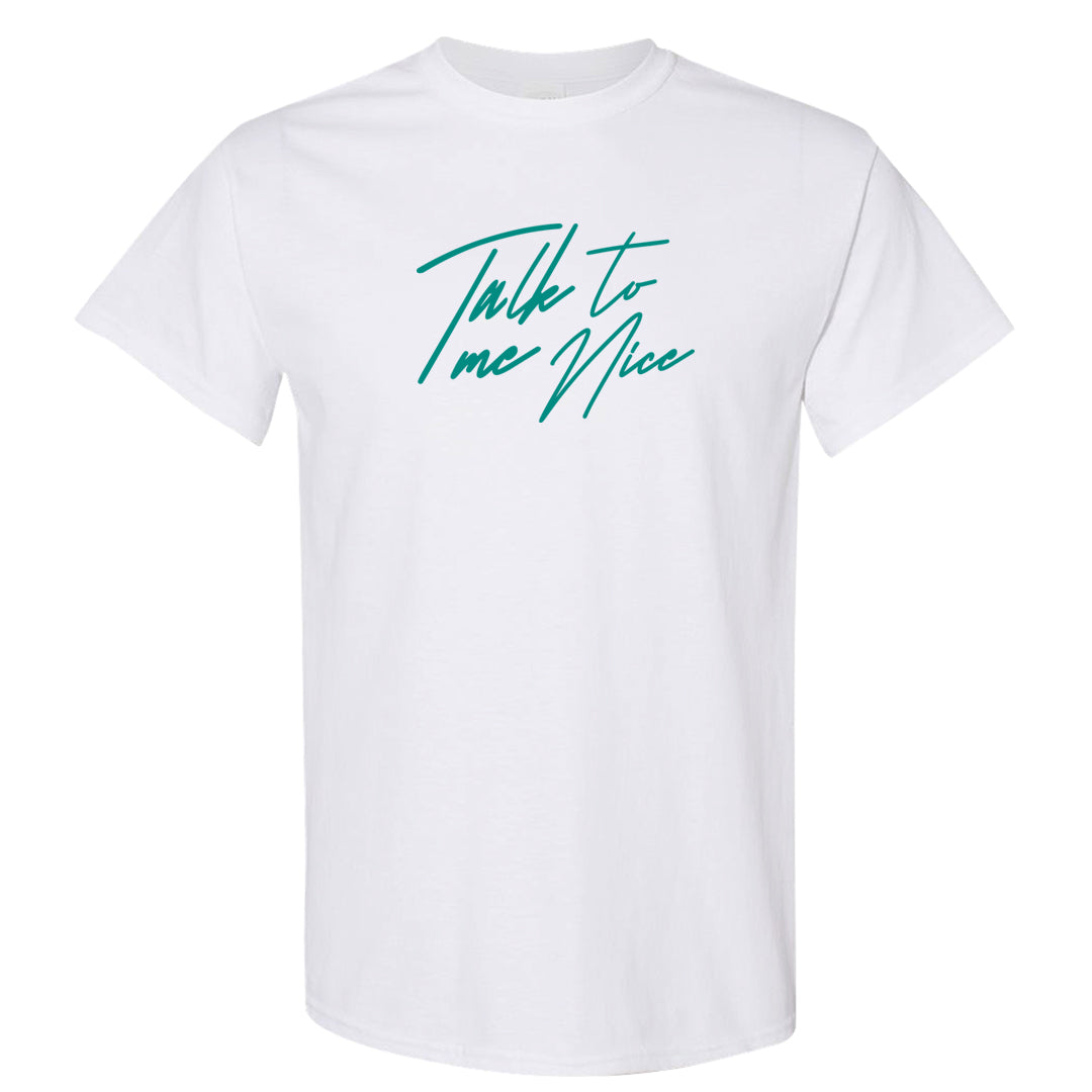 Stadium Green 95s T Shirt | Talk To Me Nice, White