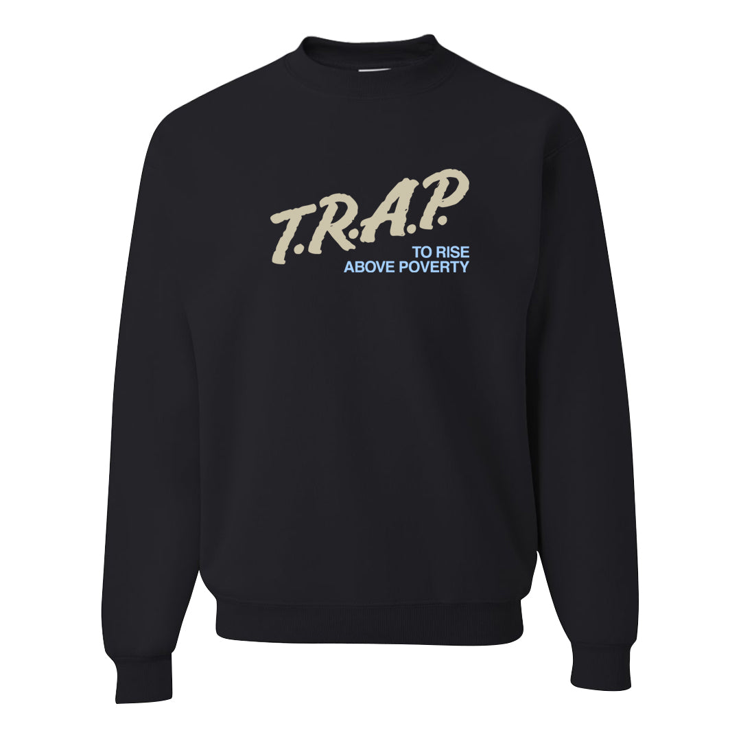 Lunar New Year High Dunks Crewneck Sweatshirt | Trap To Rise Above Poverty, Black