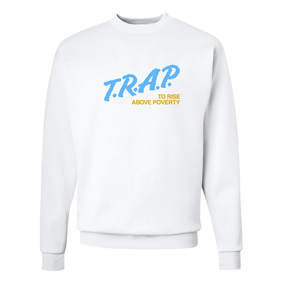 Lunar New Year High Dunks Crewneck Sweatshirt | Trap To Rise Above Poverty, White