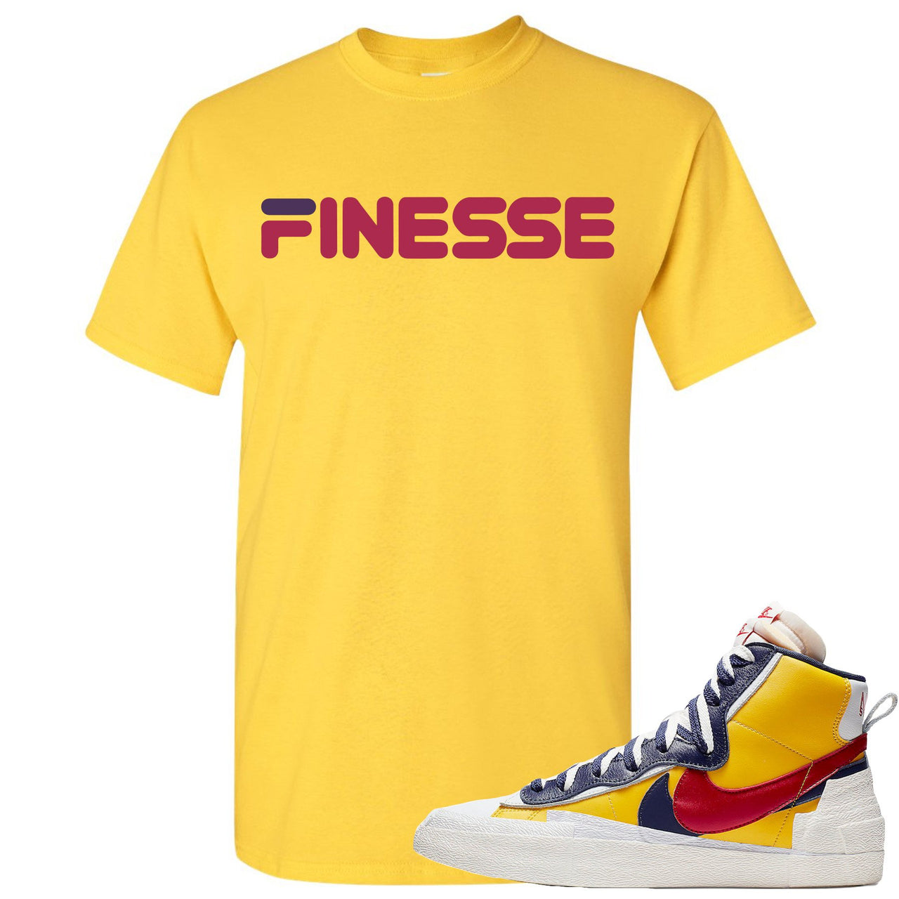 Varsity Maize Mid Blazers T Shirt | Finesse, Yellow