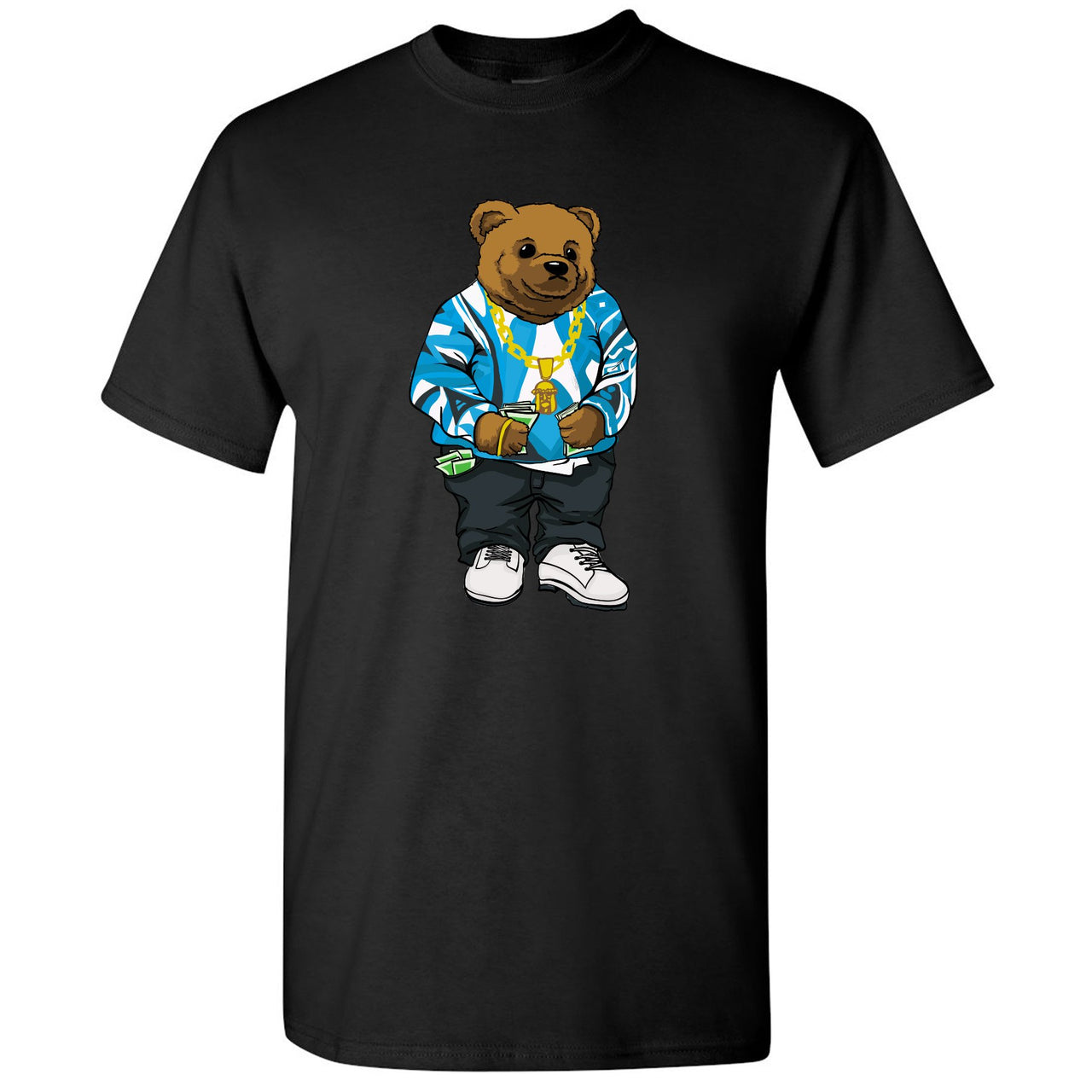 University Blue Blazers T Shirt | Sweater Bear, Black