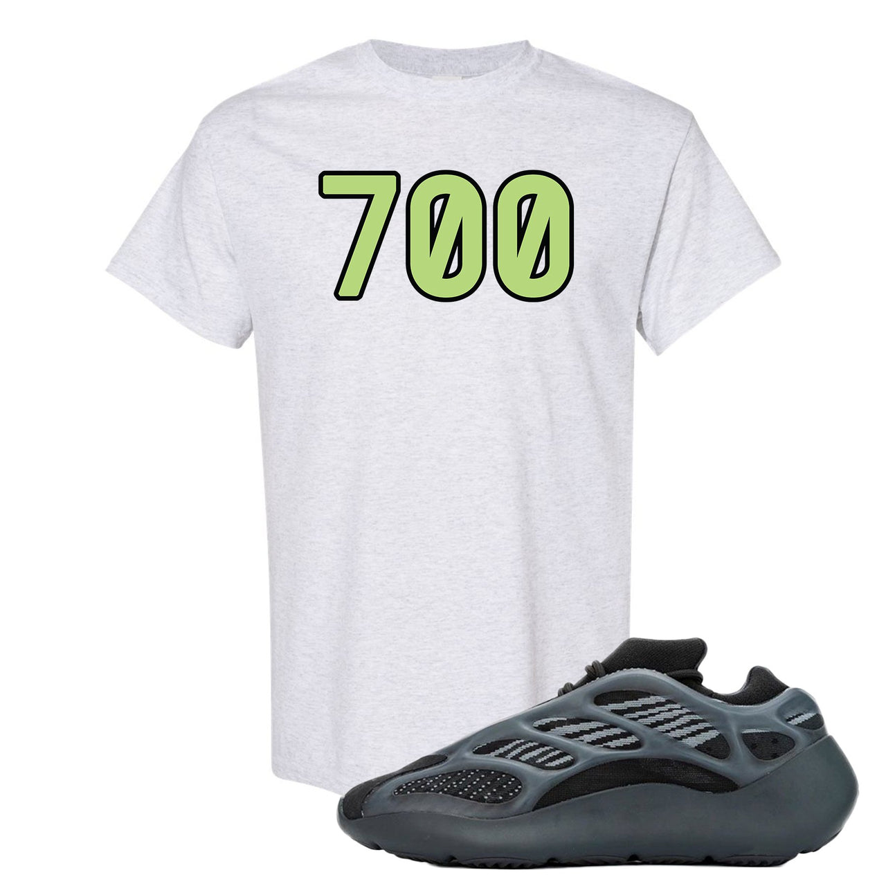Alvah v3 700s T Shirt | 700 Logo, Ash