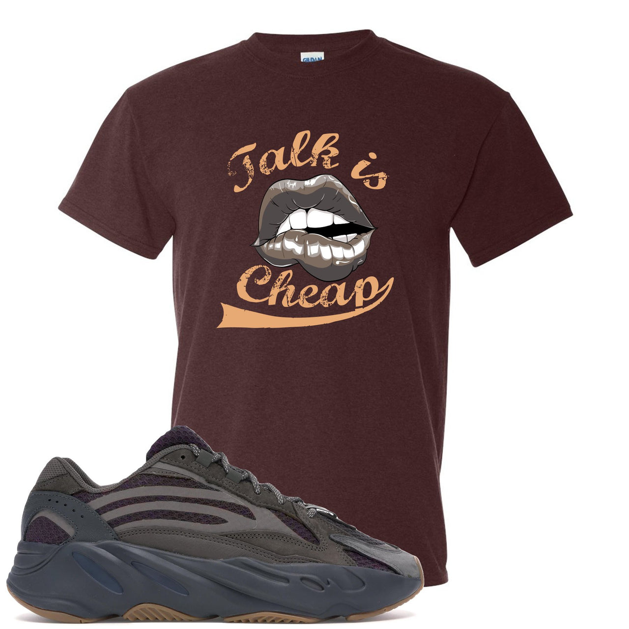 Geode 700s T Shirt | Talking Lips, Russet