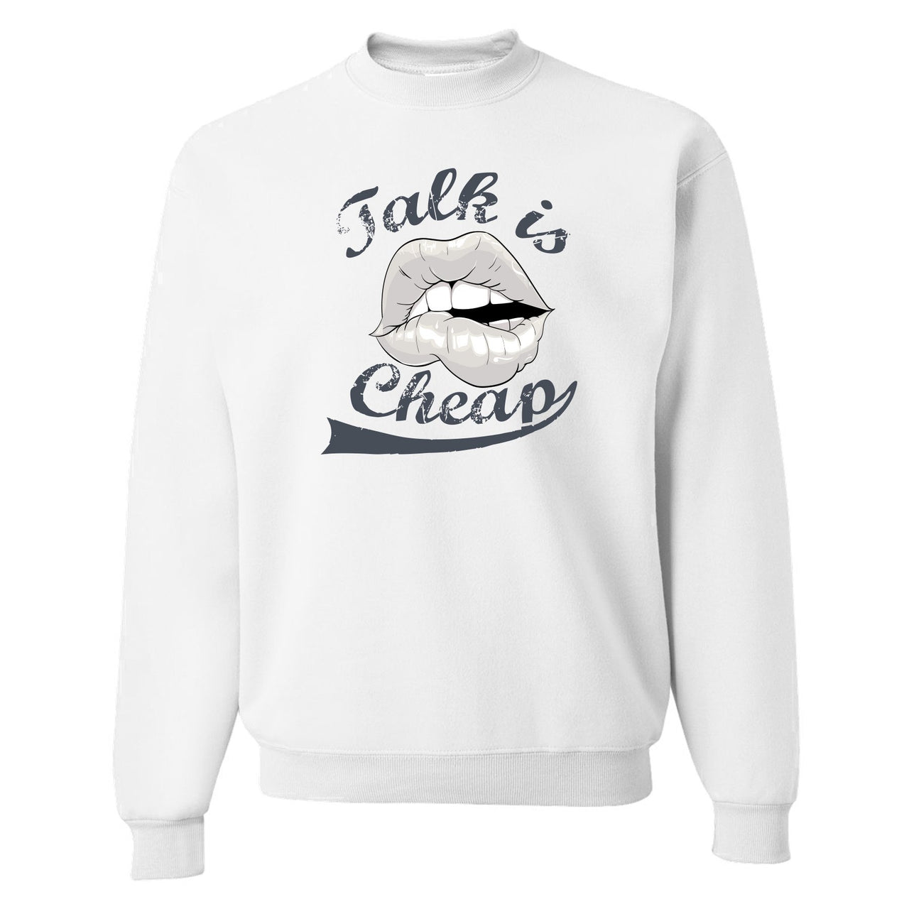 Analog 700s Crewneck Sweater | Talking Lips, White