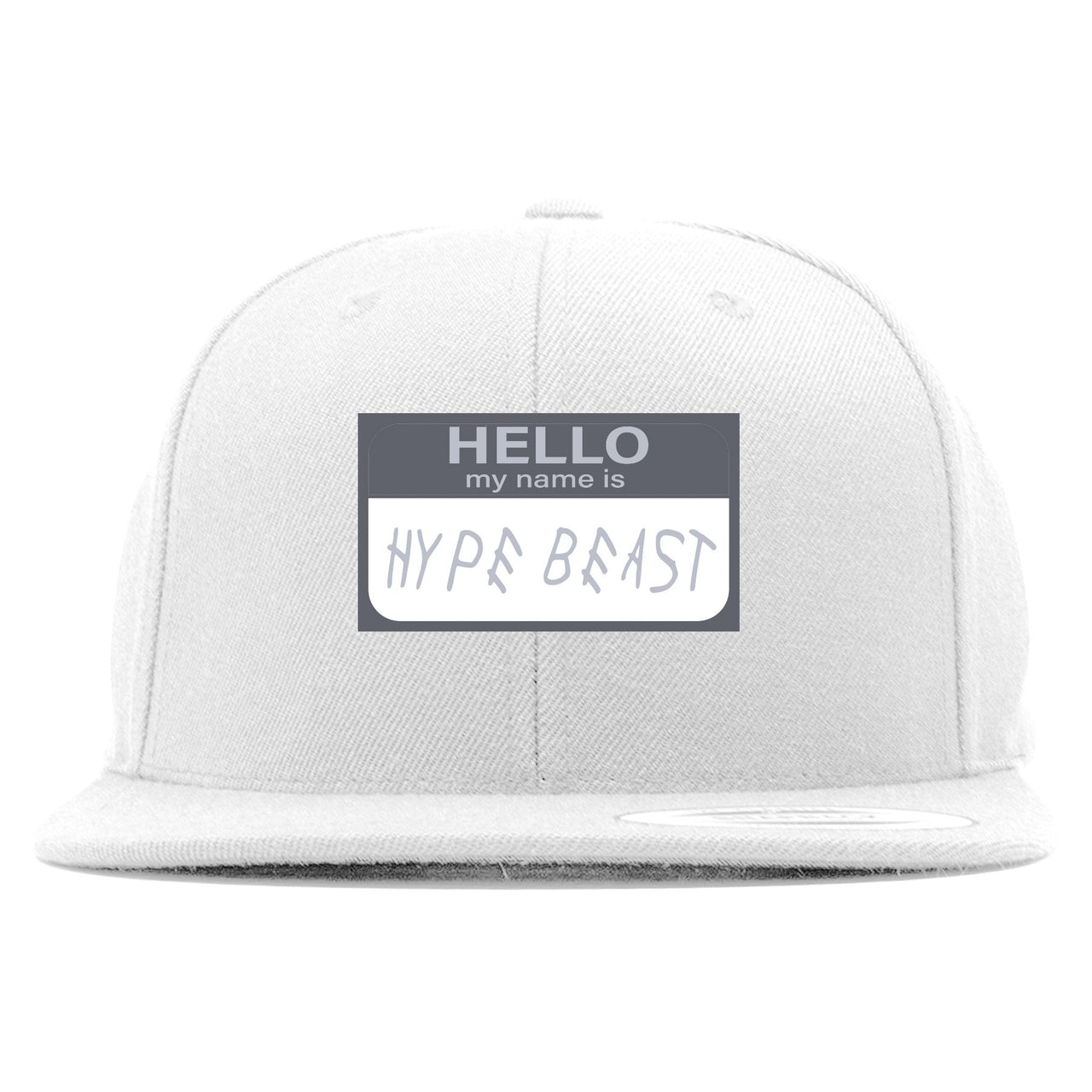 Analog 700s Snapback | Hello My Name Is Hype Beast Woe, White
