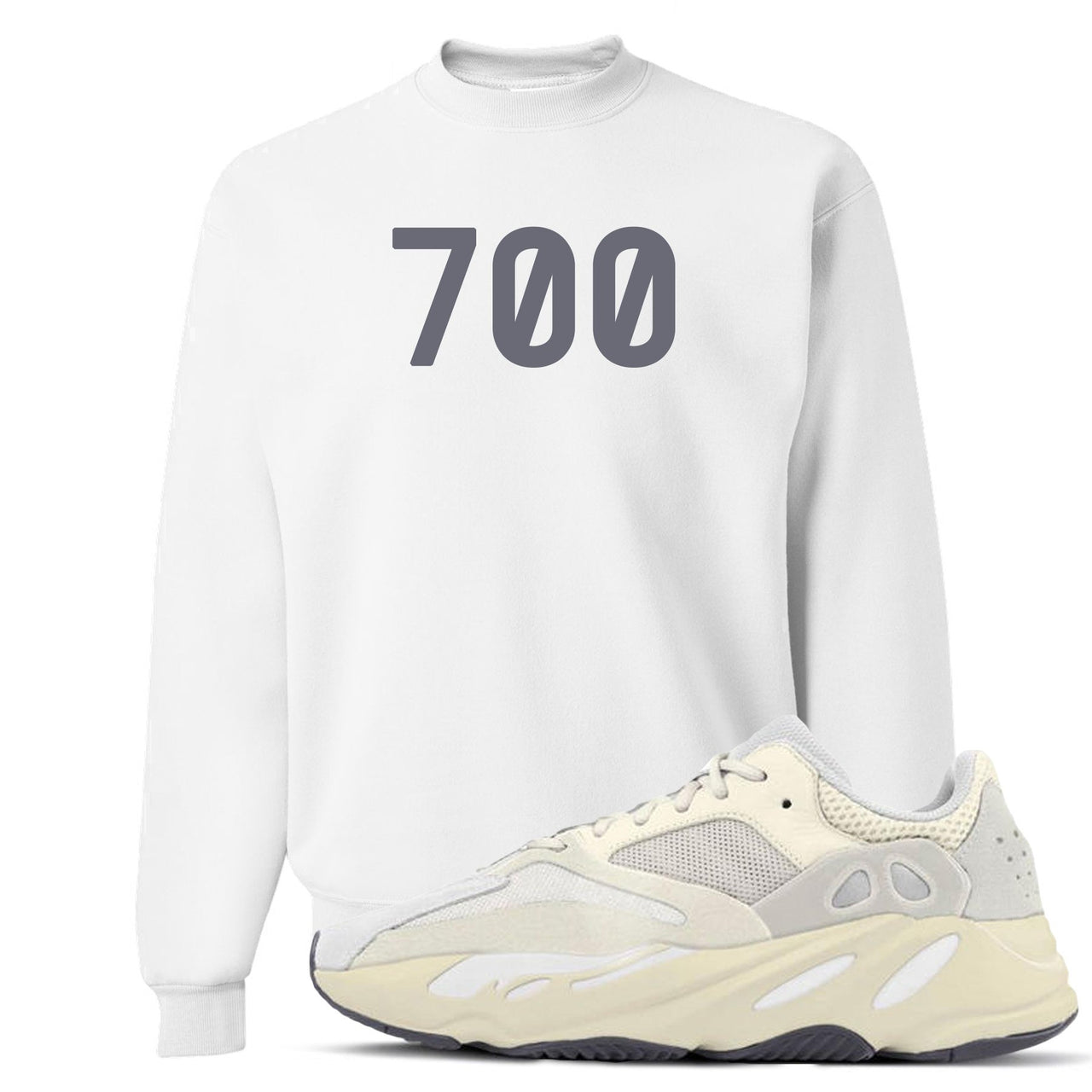 Analog 700s Crewneck Sweater | 700, White