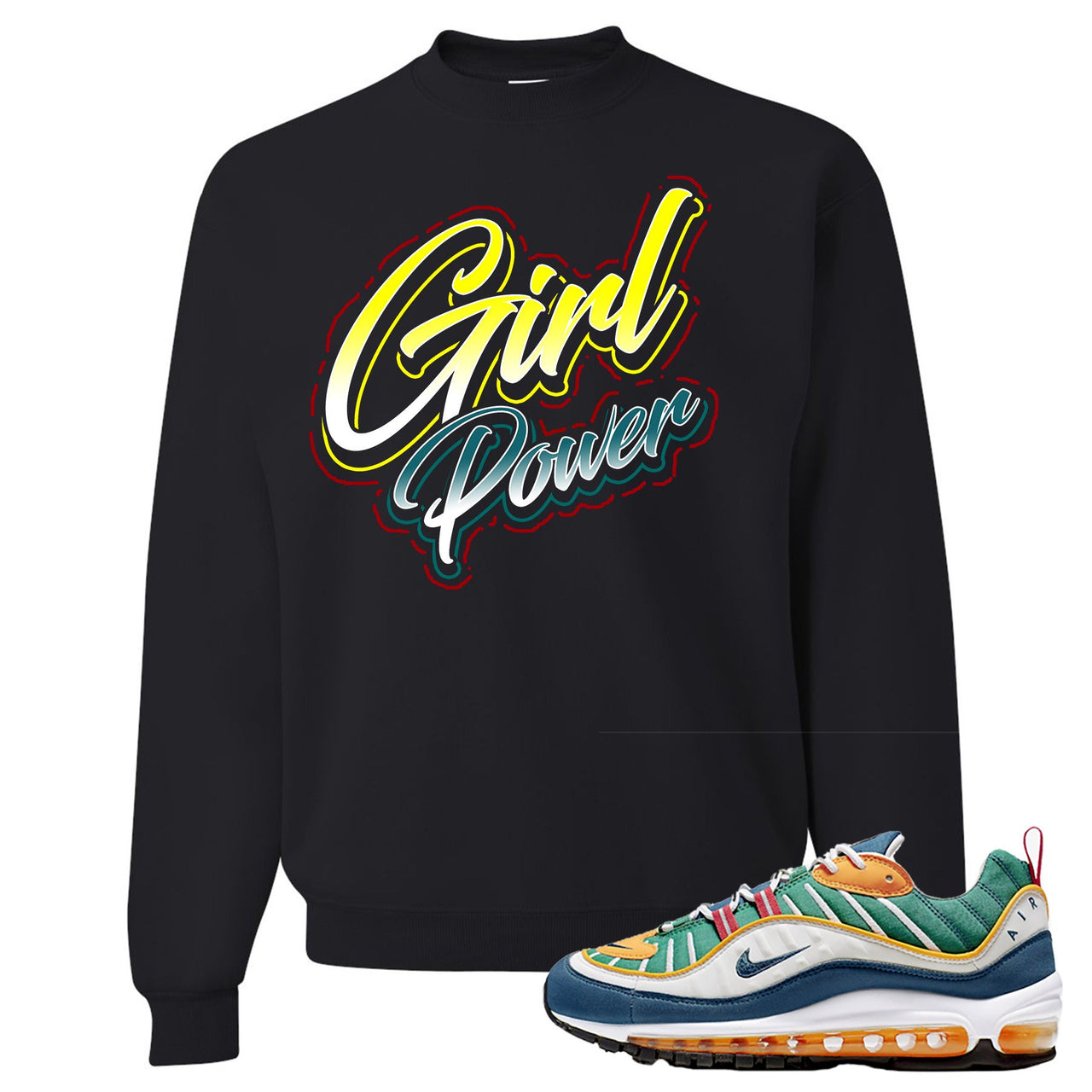 Multicolor 98s Sweater | Girl Power, Black