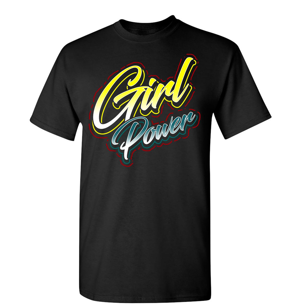 Multicolor 98s T Shirt | Girl Power, Black