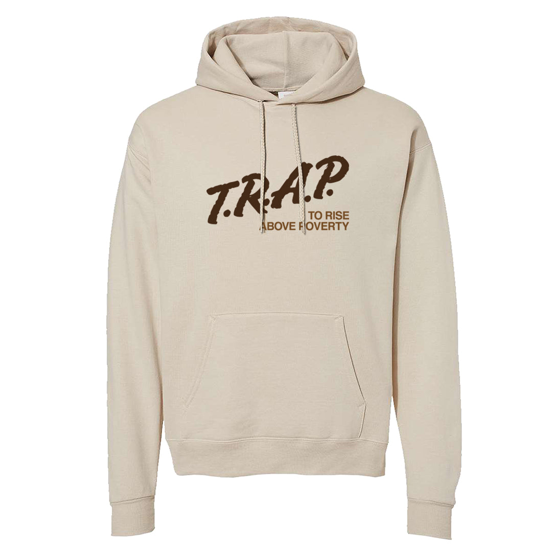 Cacao Colored Plaid AF 1s Hoodie | Trap To Rise Above Poverty, Sand