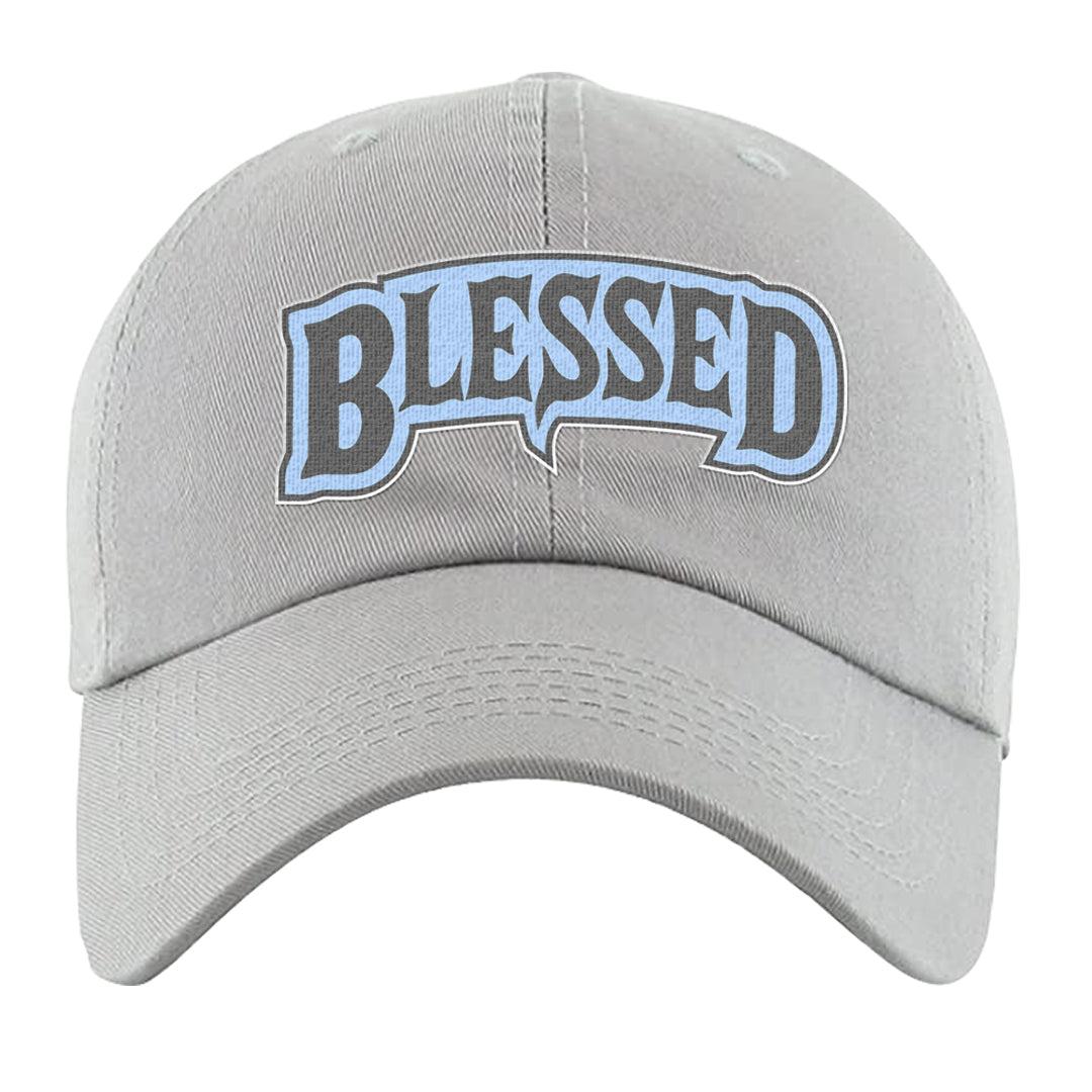 Cement Grey Low 11s Dad Hat | Blessed Arch, Light Gray