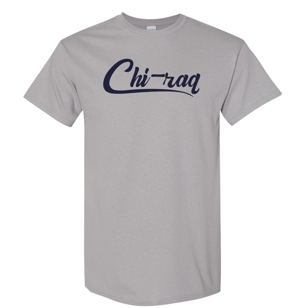 Midnight Navy Metallic Silver 11s T Shirt | Chiraq, Gravel