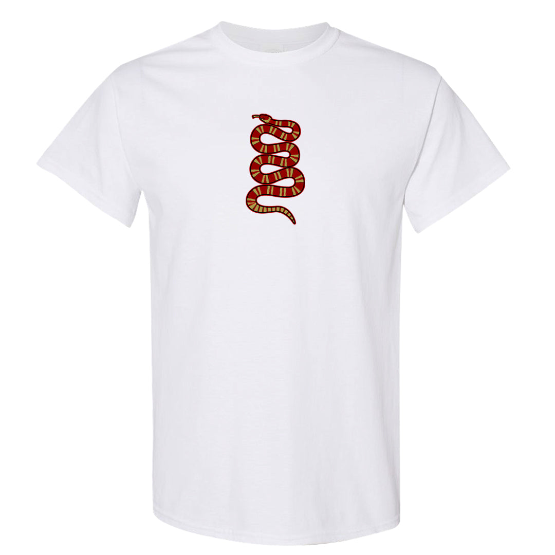 2023 Playoff 13s T Shirt | Coiled Snake, White