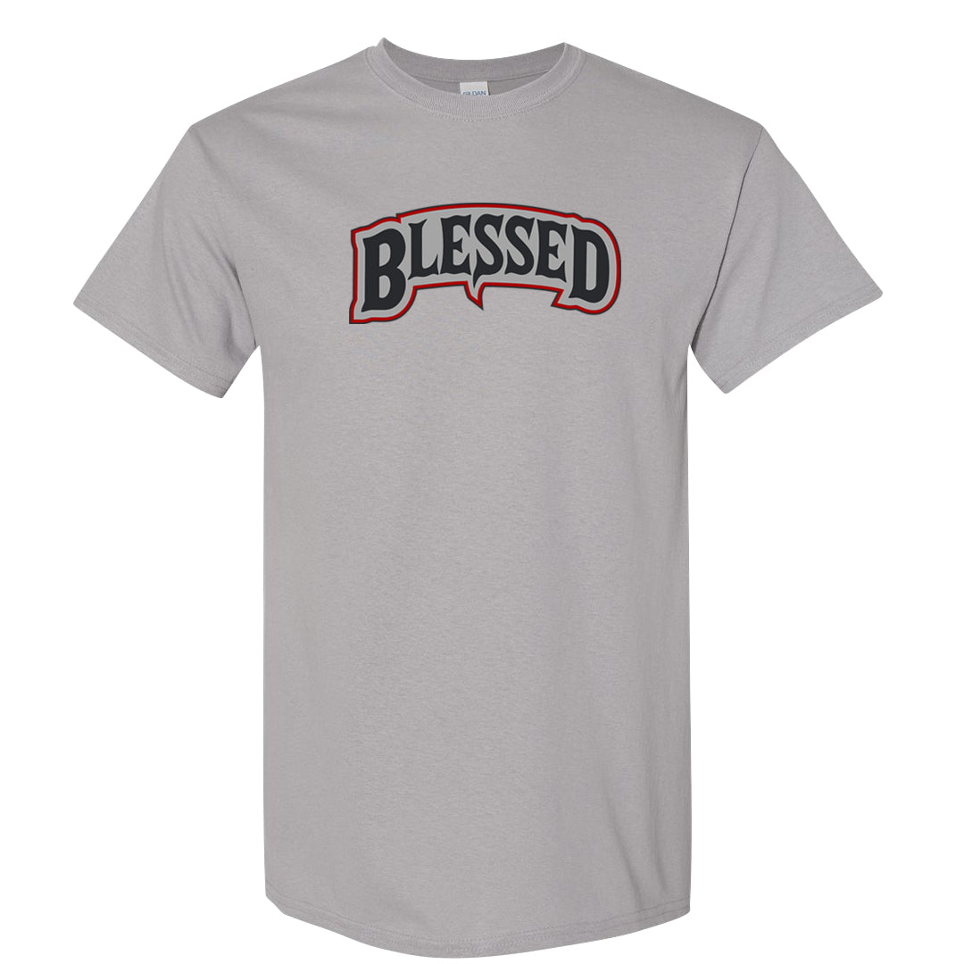 Metallic Silver Low 14s T Shirt | Blessed Arch, Gravel