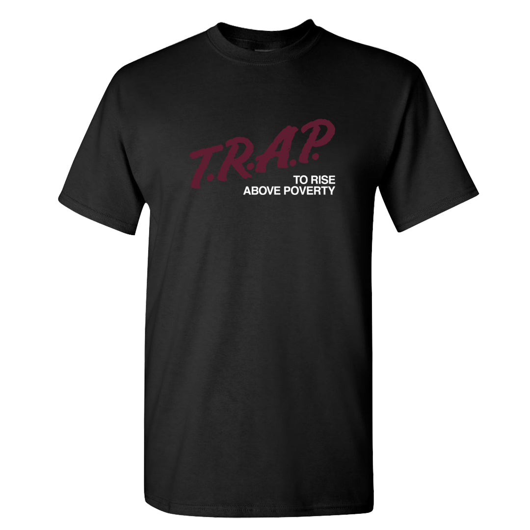 Summit White Rosewood More Uptempos T Shirt | Trap To Rise Above Poverty, Black
