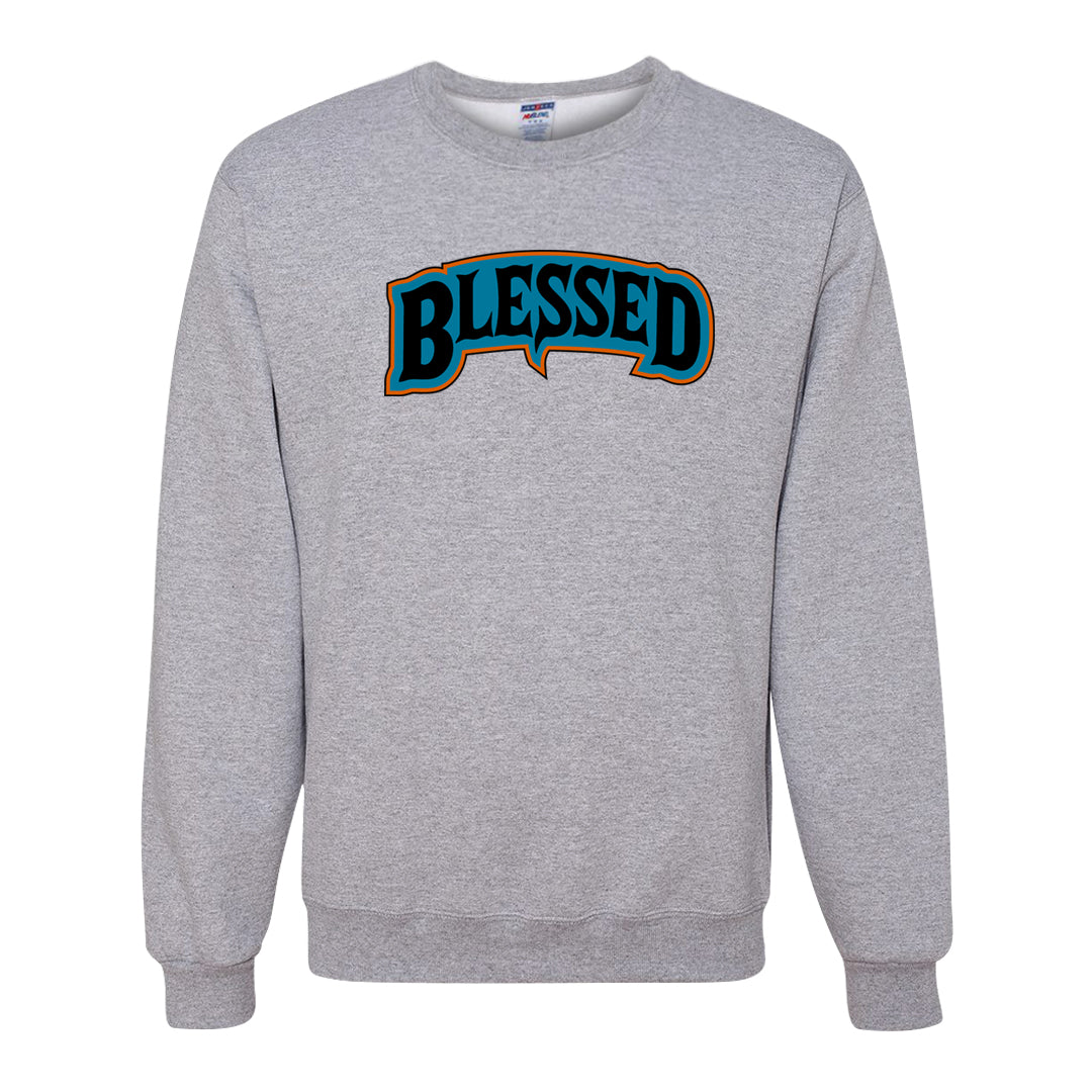 Pale Ivory Dunk Mid Crewneck Sweatshirt | Blessed Arch, Ash