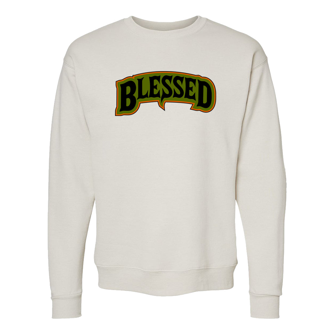 Pale Ivory Dunk Mid Crewneck Sweatshirt | Blessed Arch, Sand